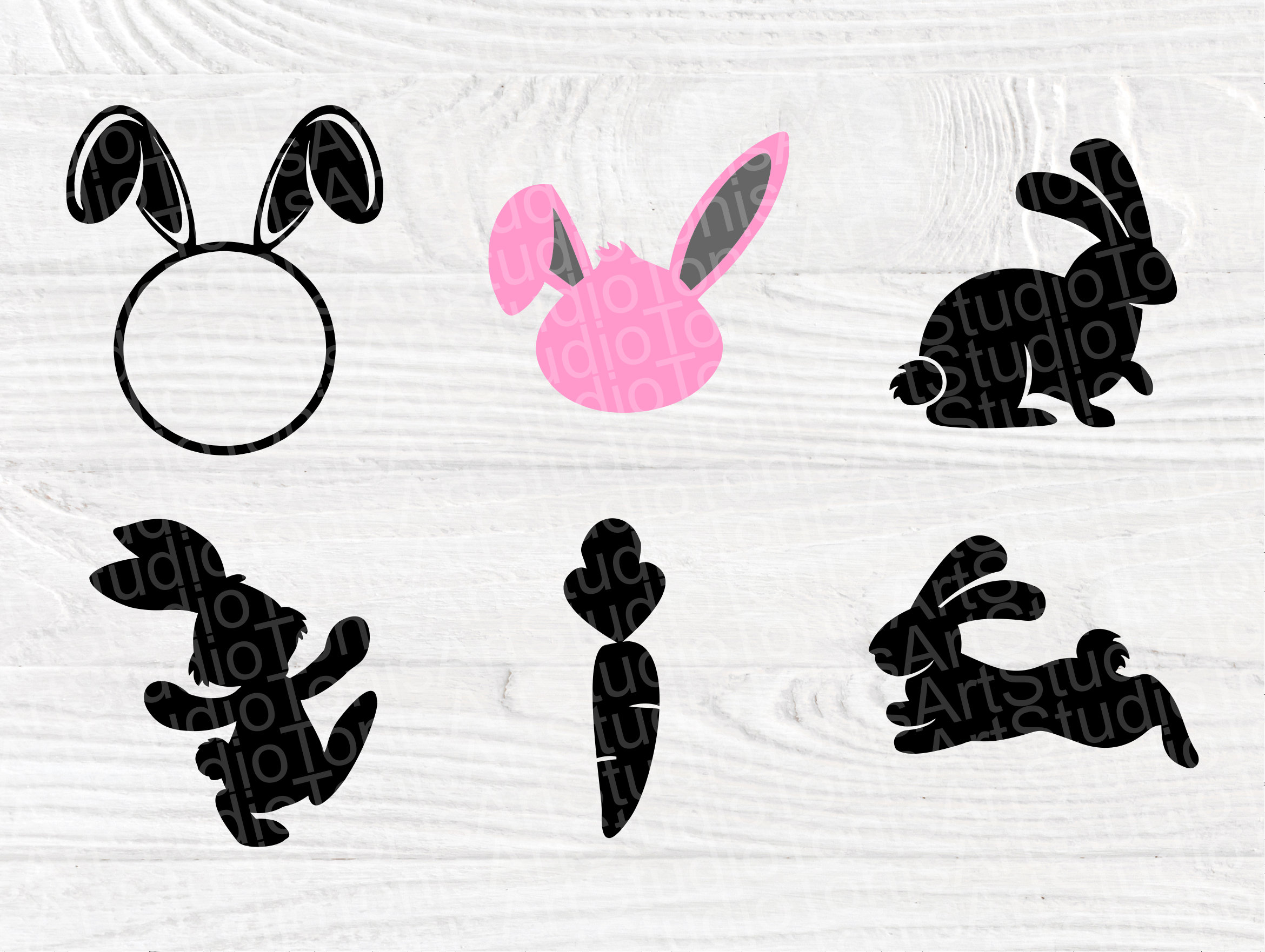 Download Rabbit SVG Bundle | Rabbit Cut Files for Cricut and ...