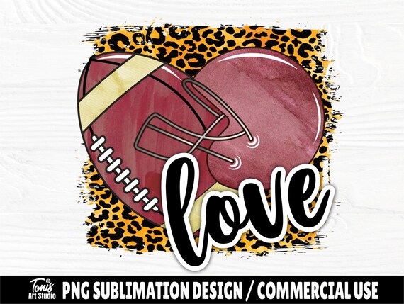 Love Football PNG, Sublimation Png, Shirt Design