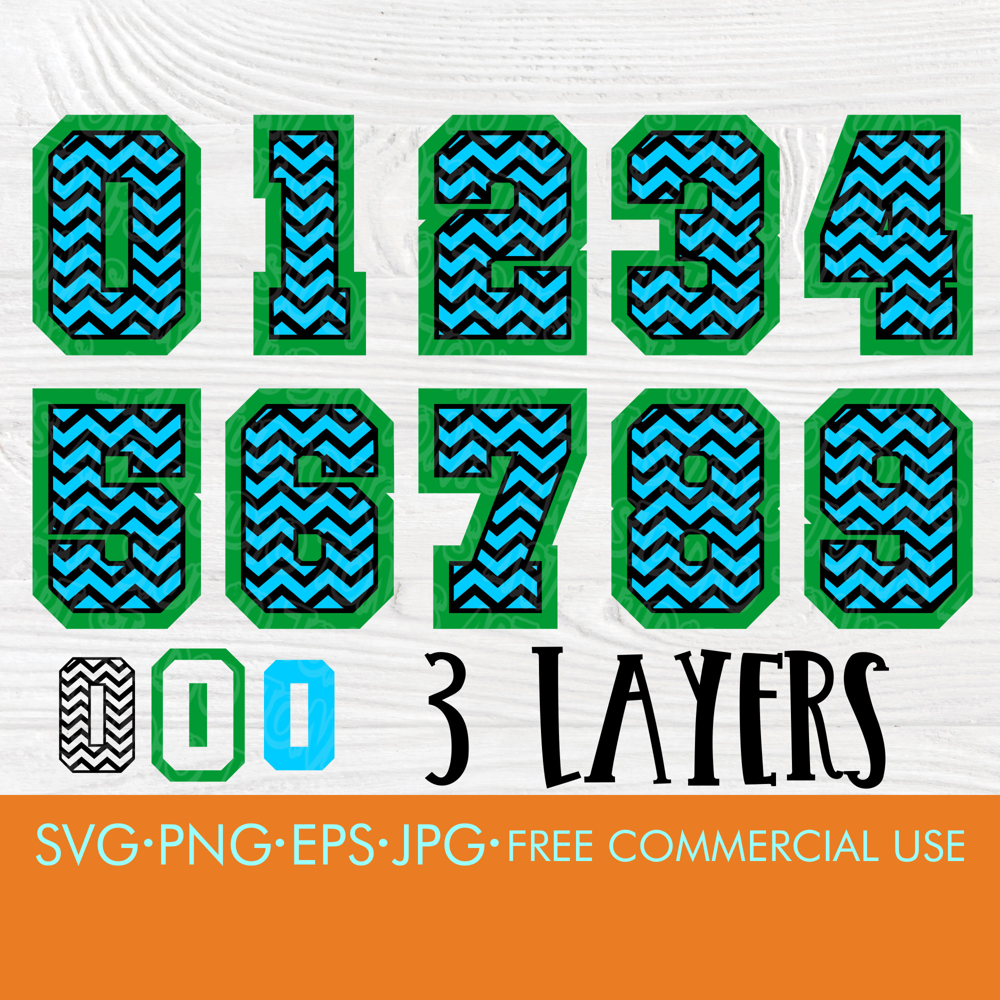 Download Chevron Pattern Numbers Chevron Svg Numbers Cut Files For Cricut And Silhouette Numbers Svg Design Space Chevron Cricut Svg Files