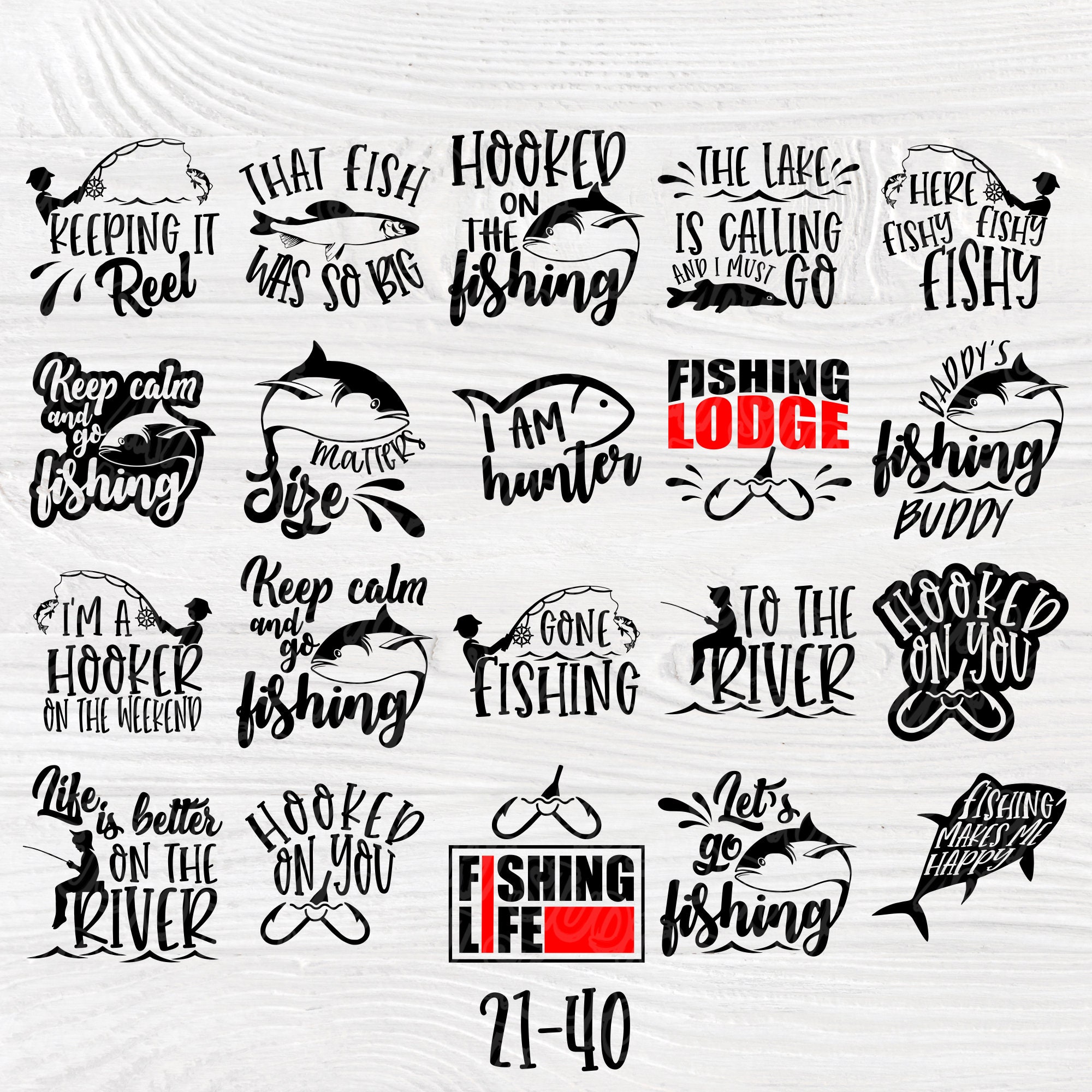 Download Fishing SVG Bundle, Fishing Signs, Lake Signs Svg