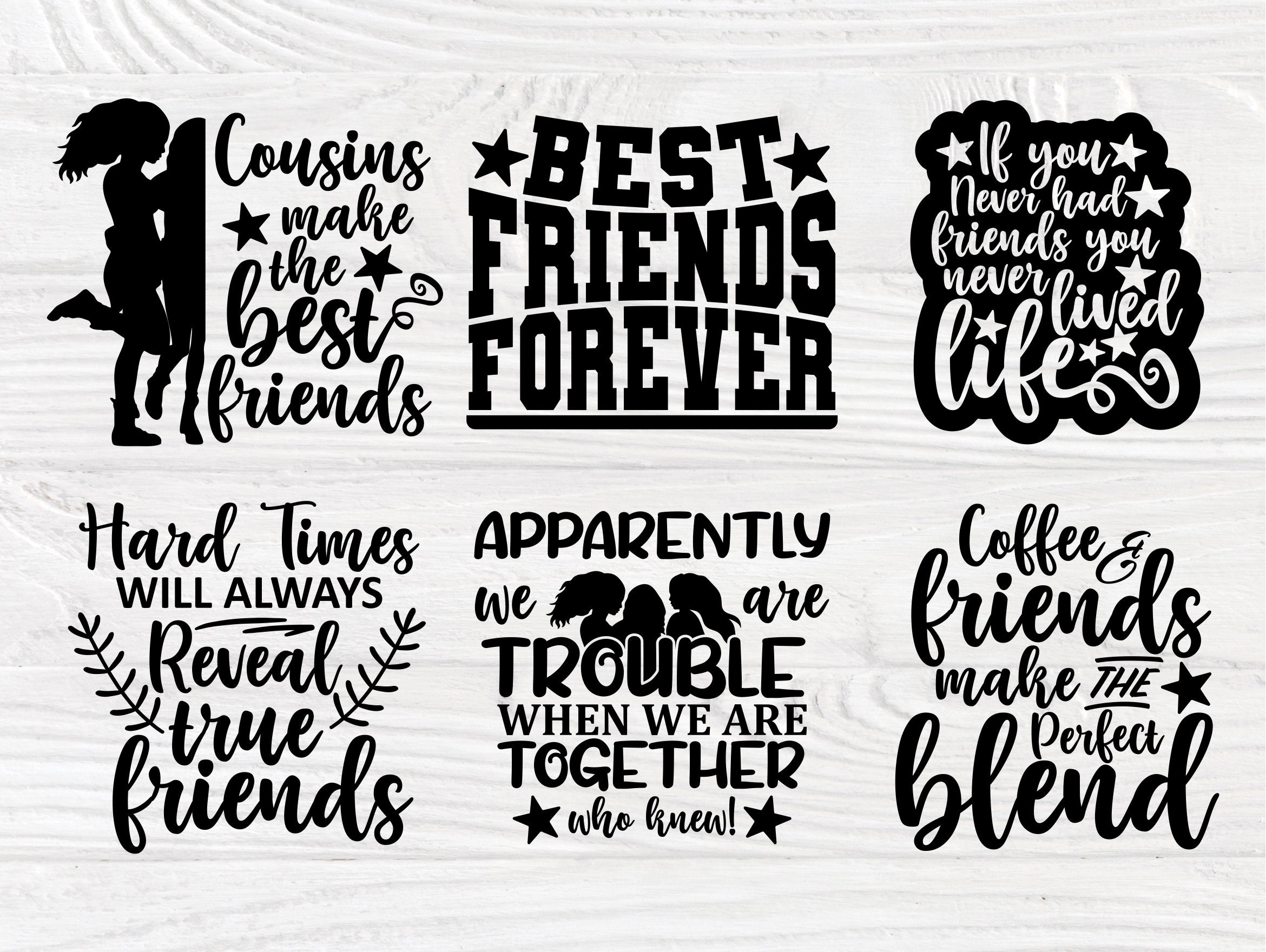 Download Friends SVG Bundle, Friendship Svg, Shirt Designs
