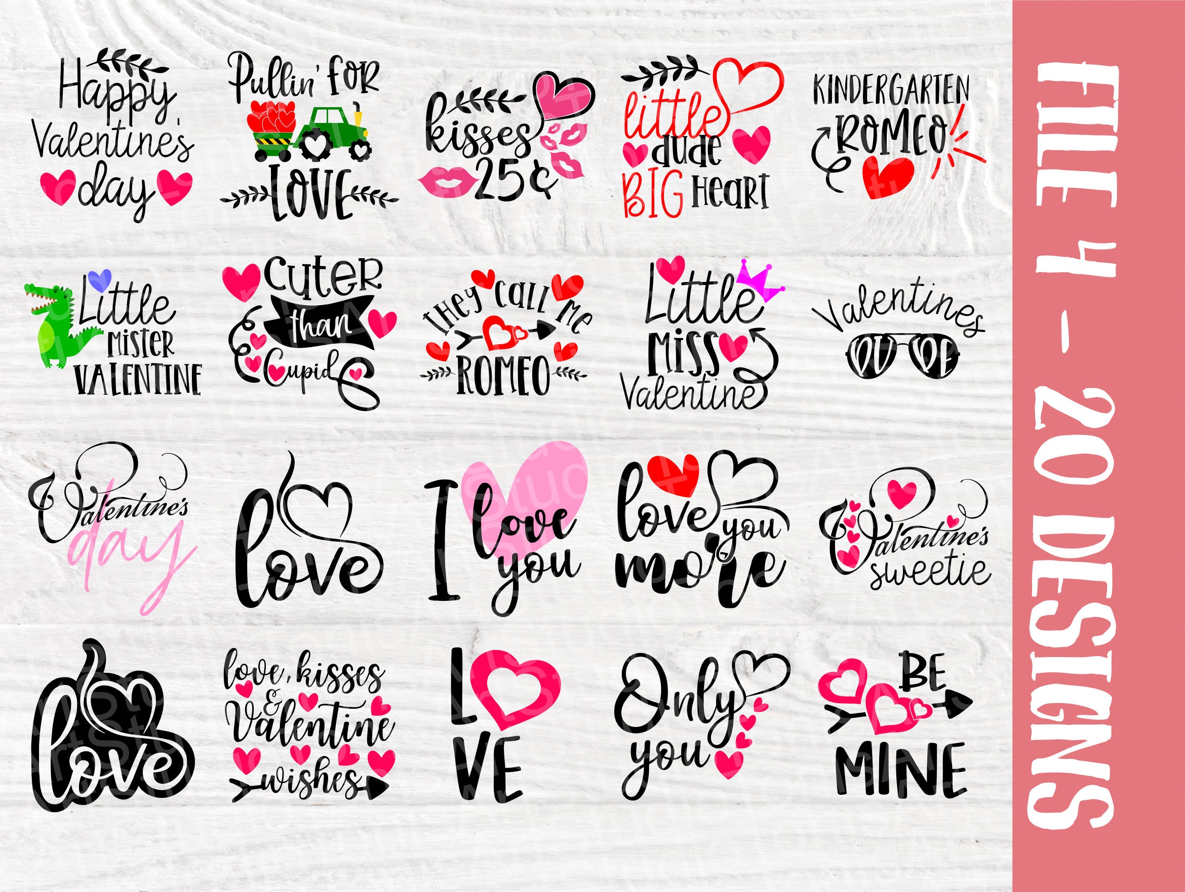 Valentine SVG Bundle | Valentines Vibes Svg | Love Valentine Svg | Cute