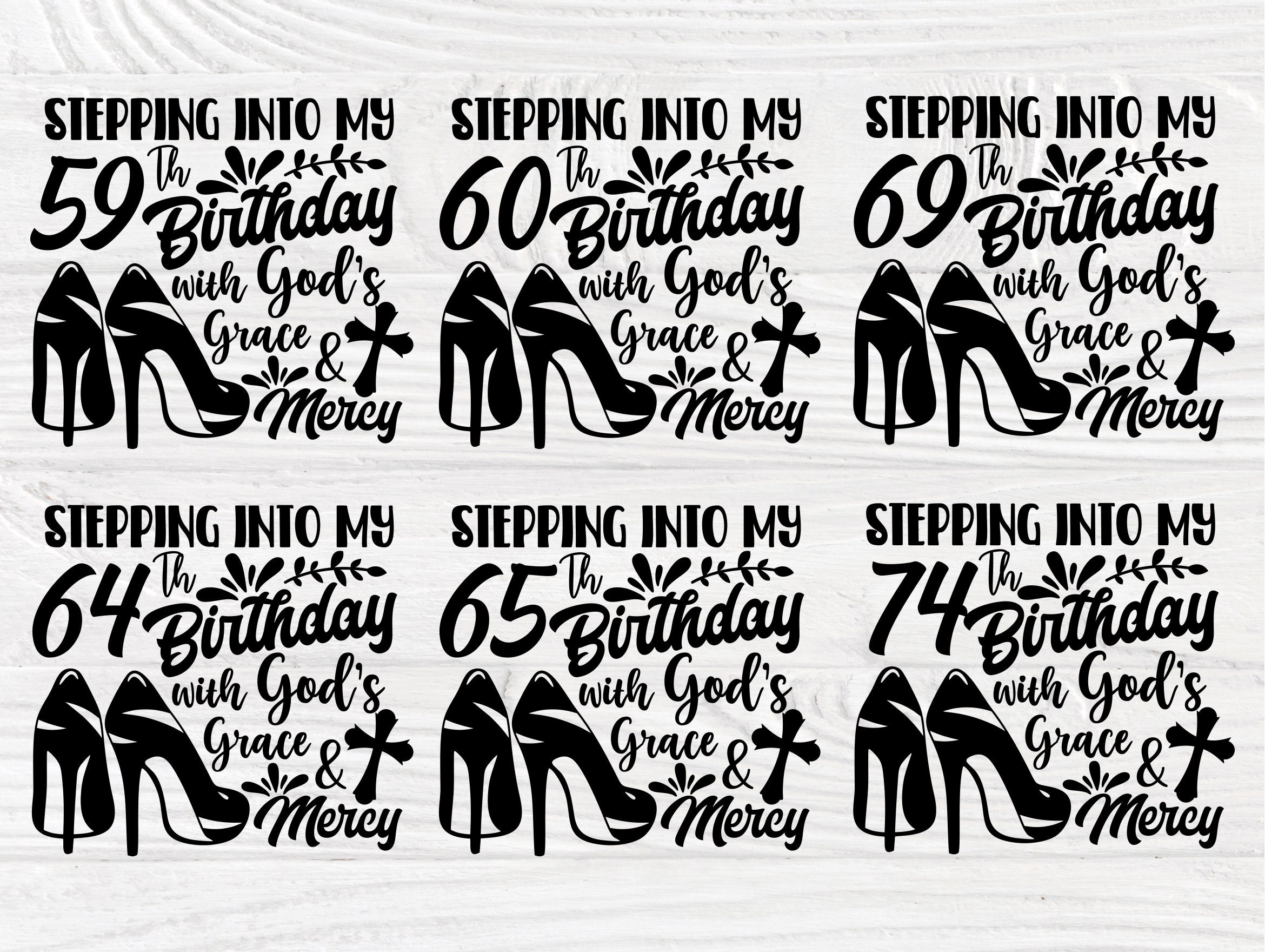 Download Stepping Into My 56 75 Birthday Svg High Heel Svg