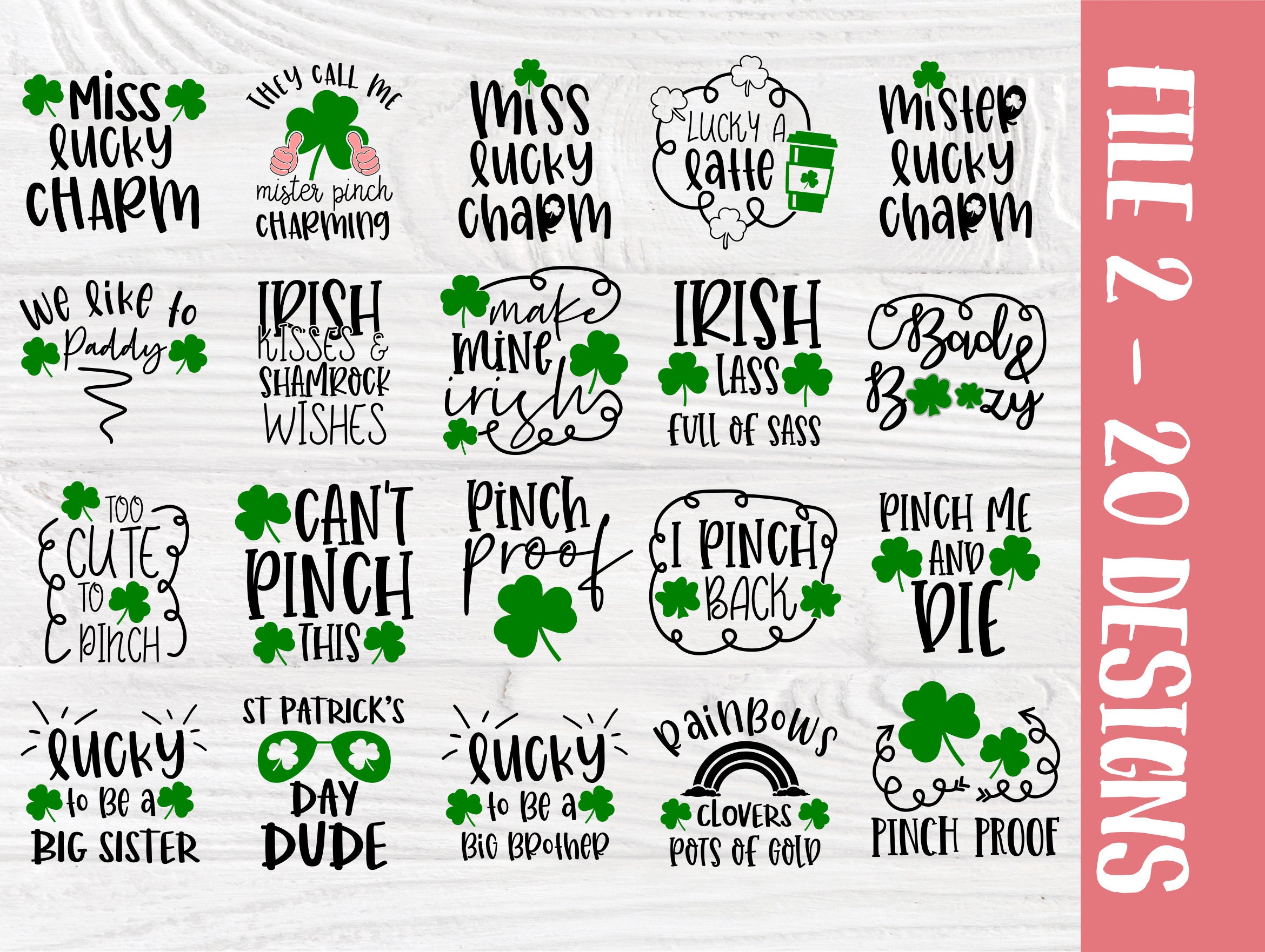 St Patrick's Day SVG Bundle | 100 Shirt Designs | Funny St Patrick's