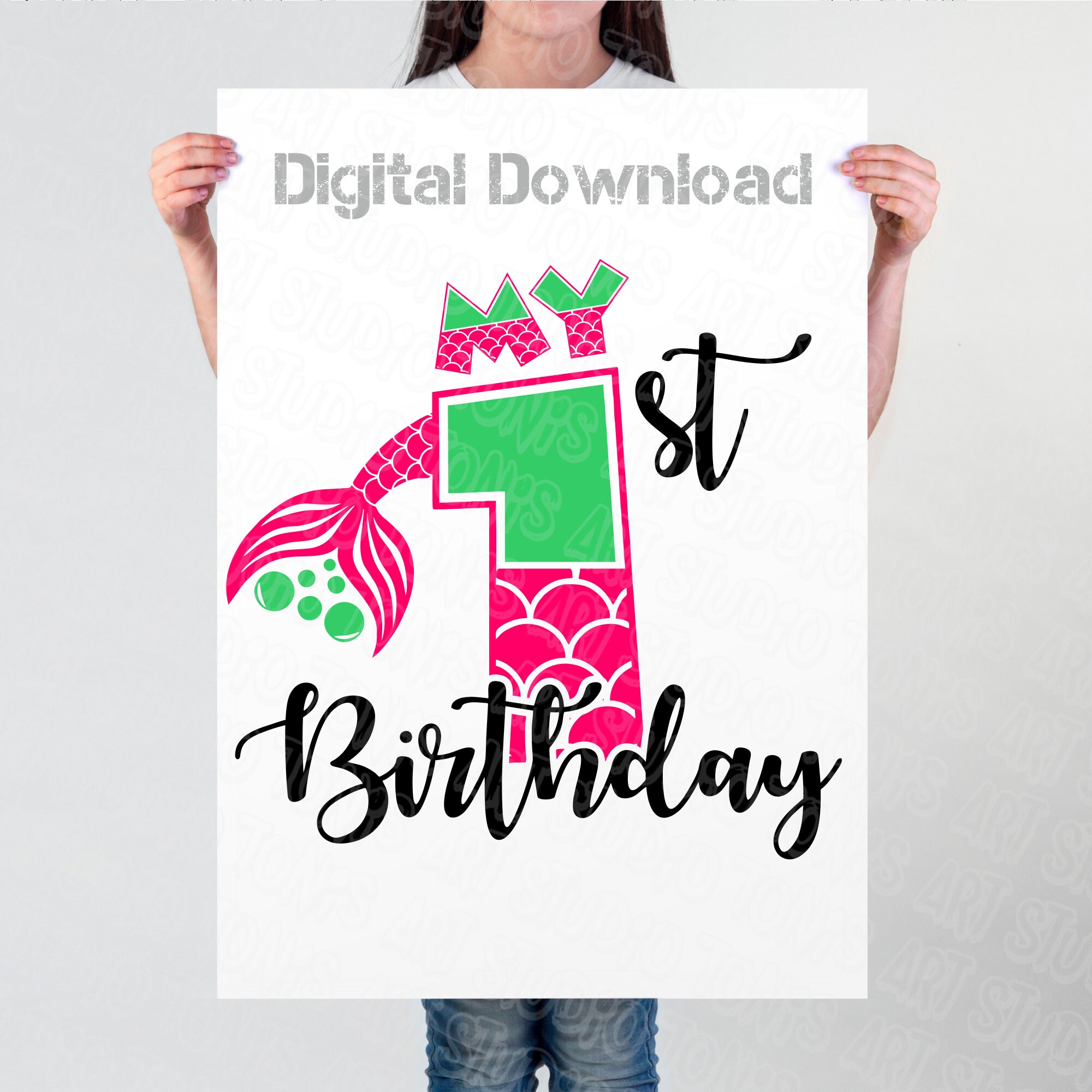 Free Free 282 Mermaid 1St Birthday Svg SVG PNG EPS DXF File