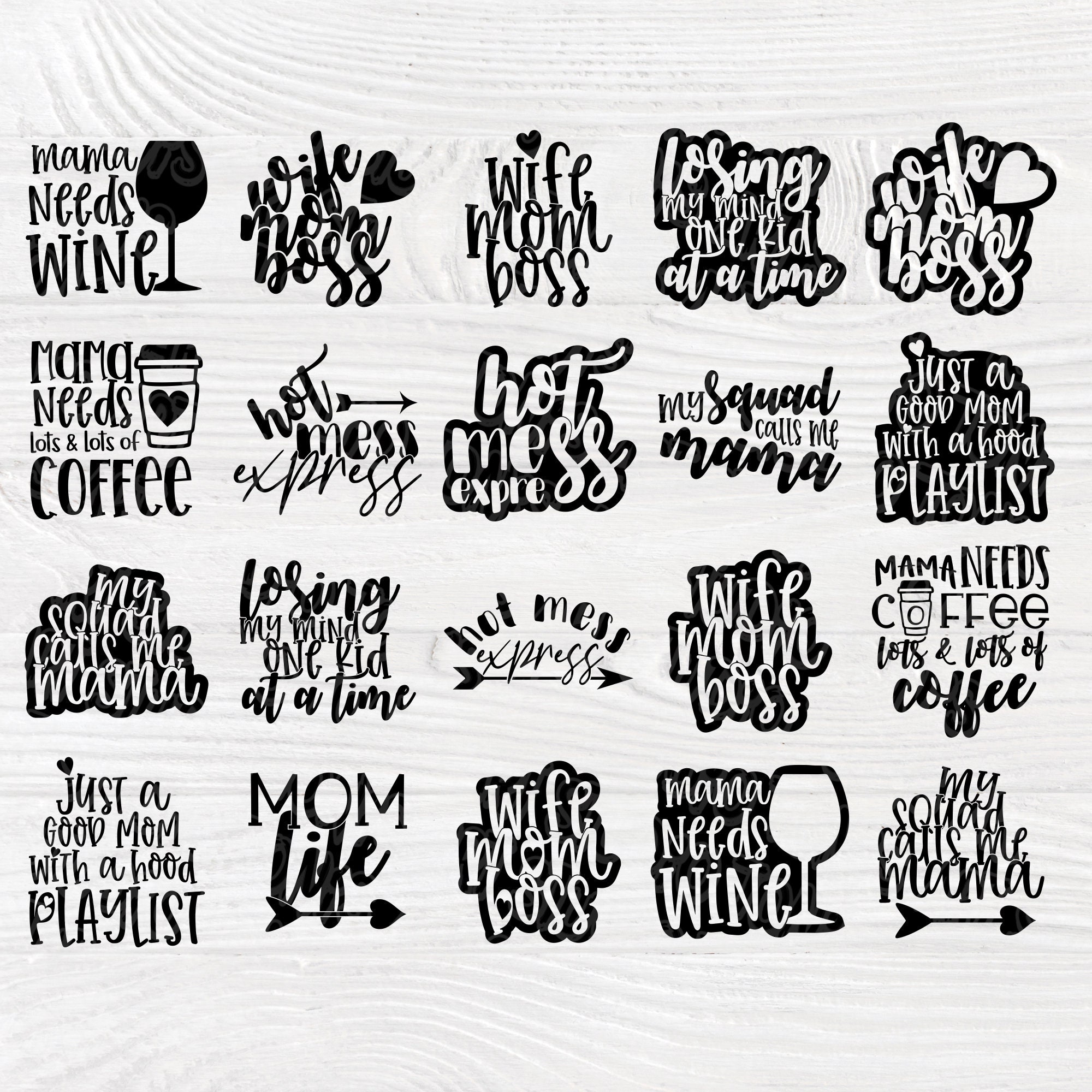 Download Mom Life Svg Cut Files Funny Mom Svg Bundle Cricut Designs Svg Png Eps Jpg Mom Life Quotes Signs Mama Saying Wine Coffee Svg