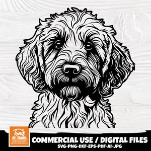 Golden Doodle Plotter, Goldendoodle Plotter, Hundeliebhaber Plotter, Schnittdateien, Png Dxf Eps Pdf, Cricut, Silhouette, digitaler Download