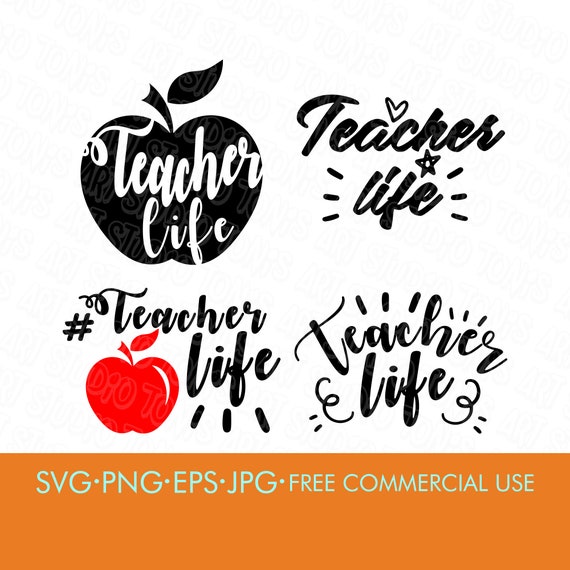 Download Free Teacher Life Svg Teacher Bundle Svg Back To School Svg Etsy SVG Cut Files