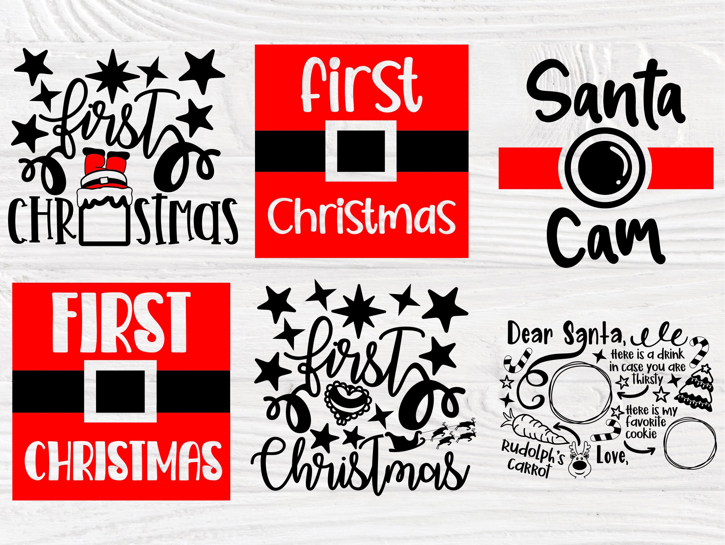 Dear Santa Tray Bundle SVG File
