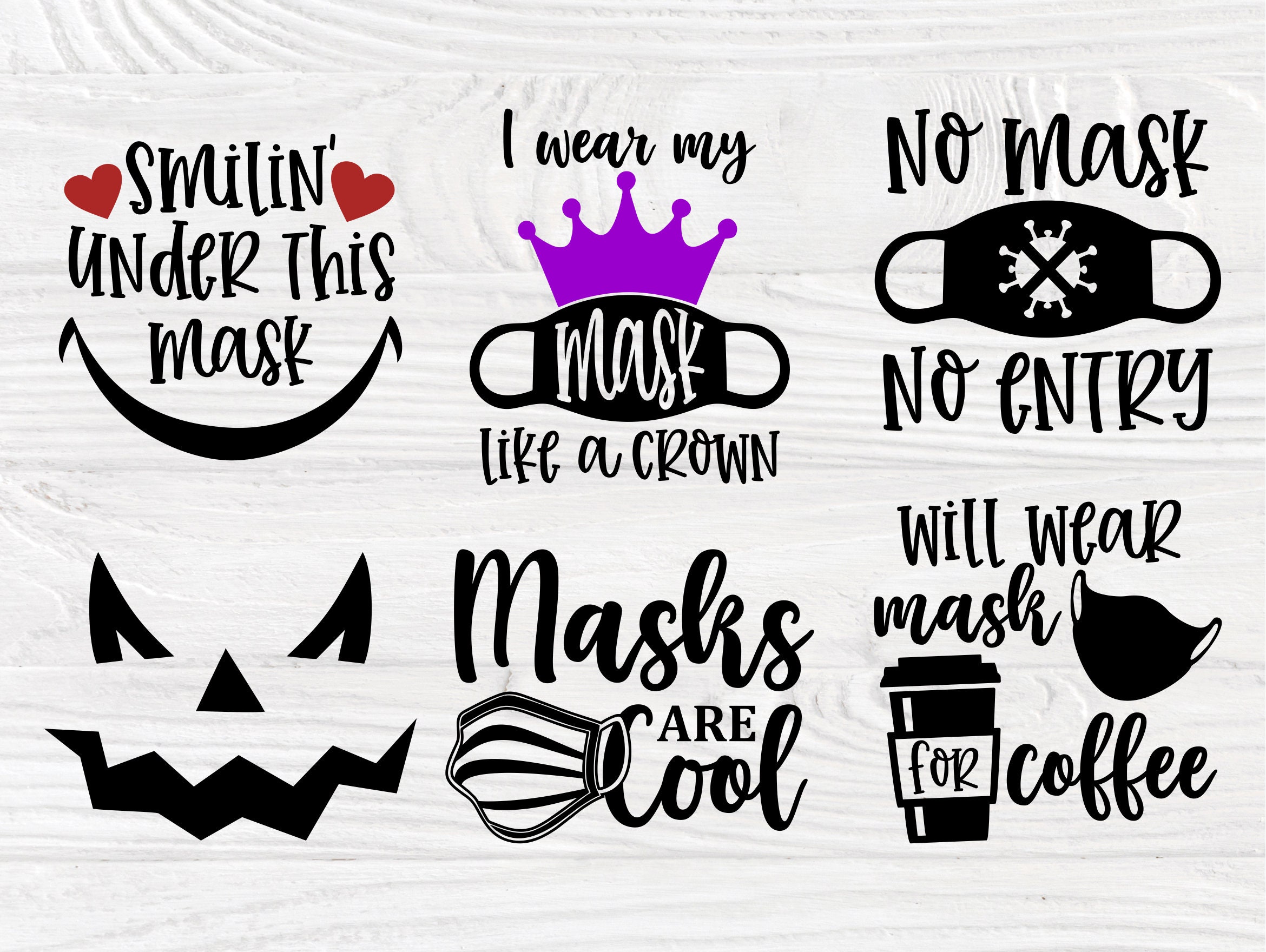 Download Kids Face Masks SVG Bundle, Svg Quotes, Cut Files