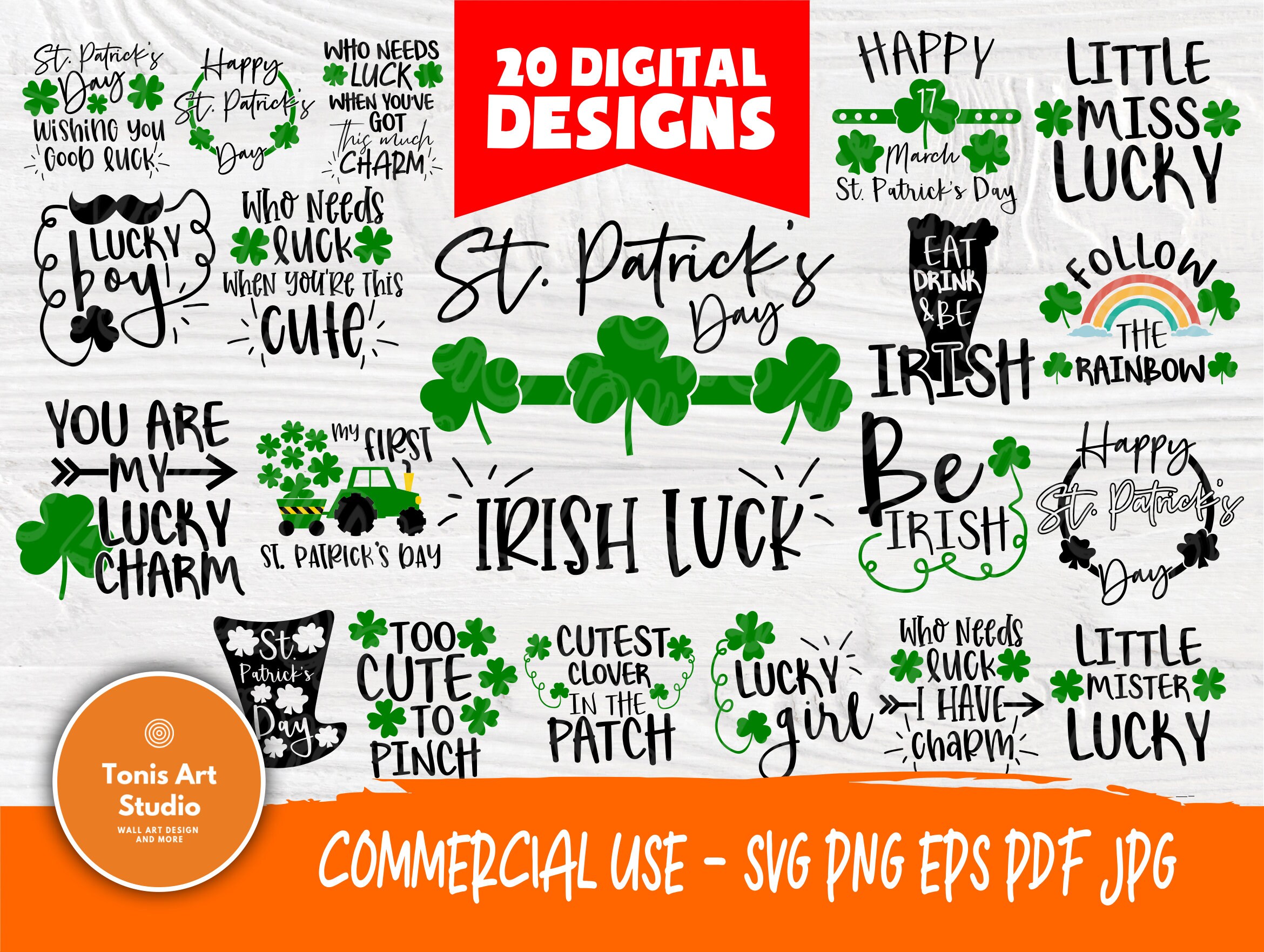 St Patrick's Day SVG Bundle | Funny St Patrick's Signs | Irish Svg