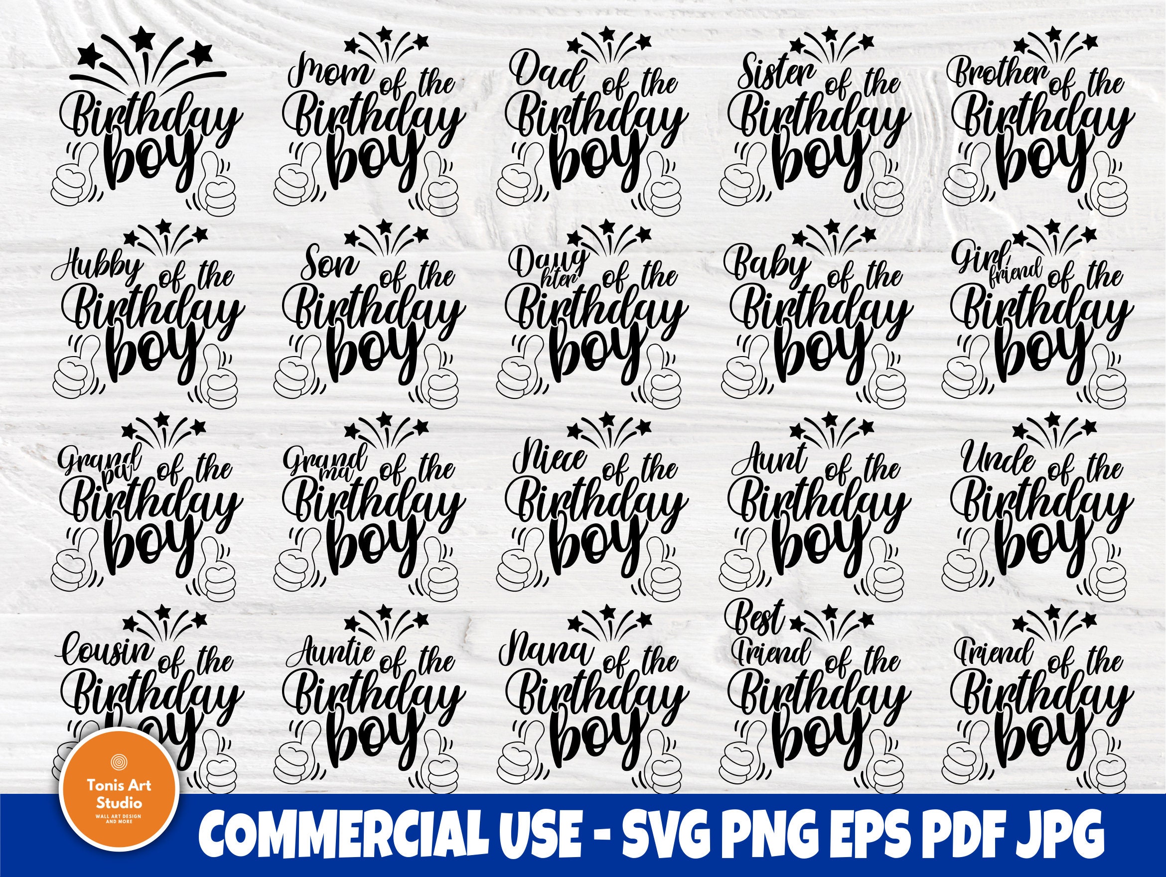 Birthday Shirts SVG, Birthday Boy Shirt, Cut Files