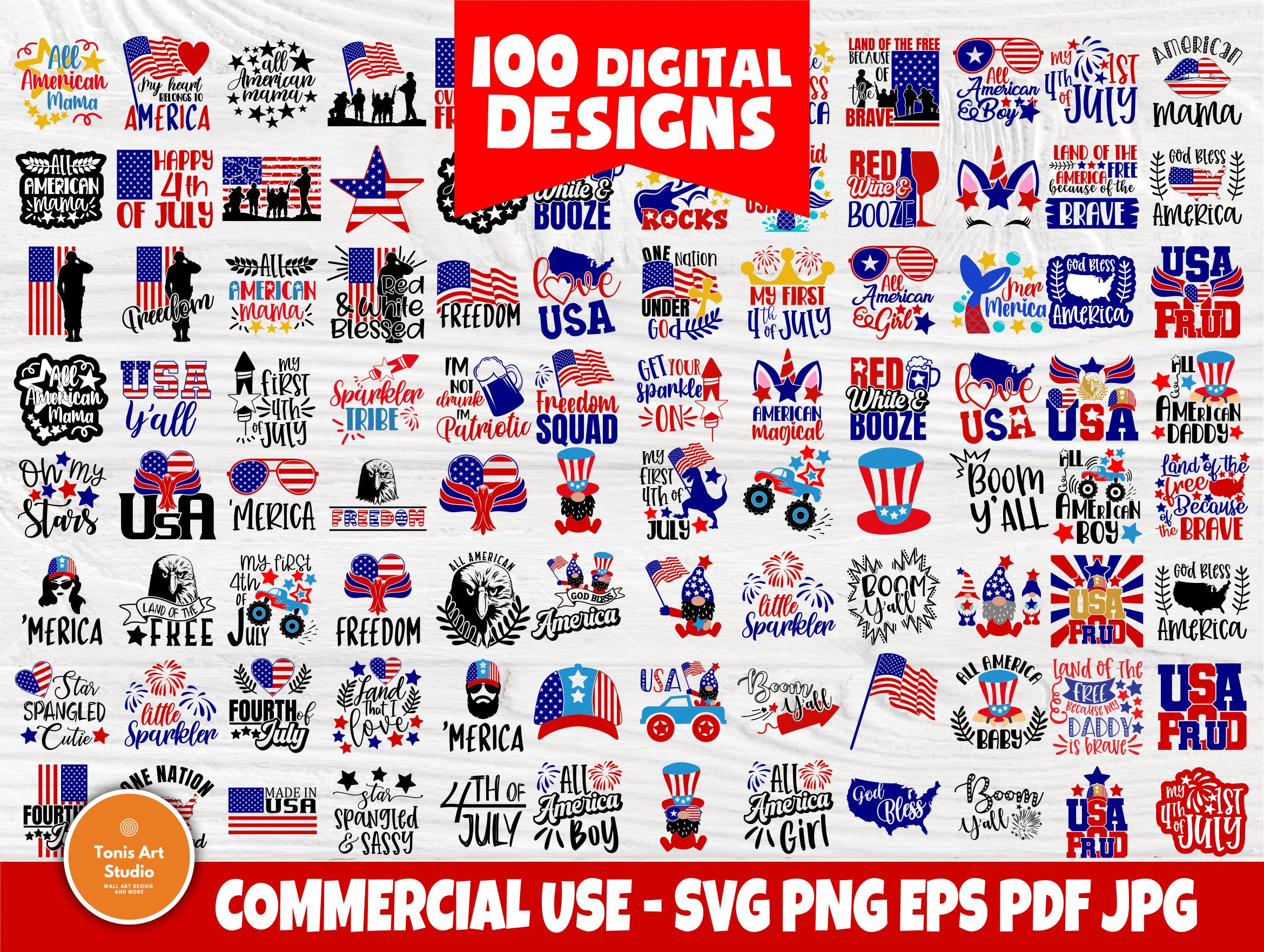 4th Of July Svg Bundle Svg Cut Files Usa Svg