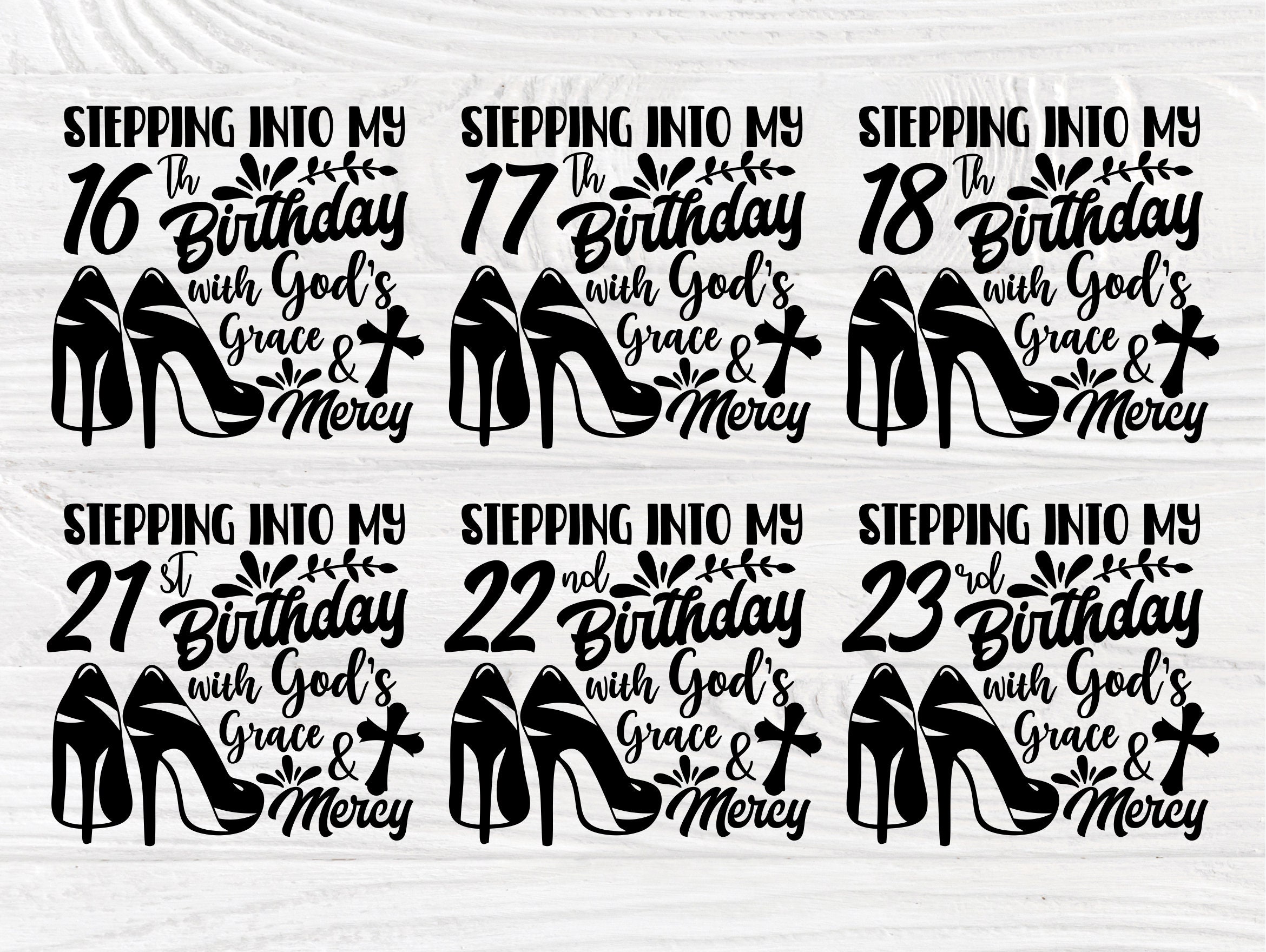 Stepping into my 16-35 Birthday SVG, High Heel Svg