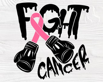 Fight Cancer SVG, Breast Cancer Svg, Ribbon Svg