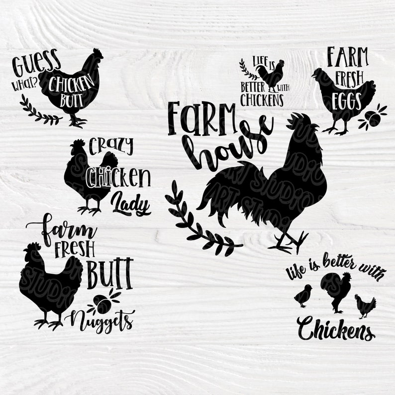 Download Chicken SVG cut file Chicken bundle svg Farmhouse sign | Etsy