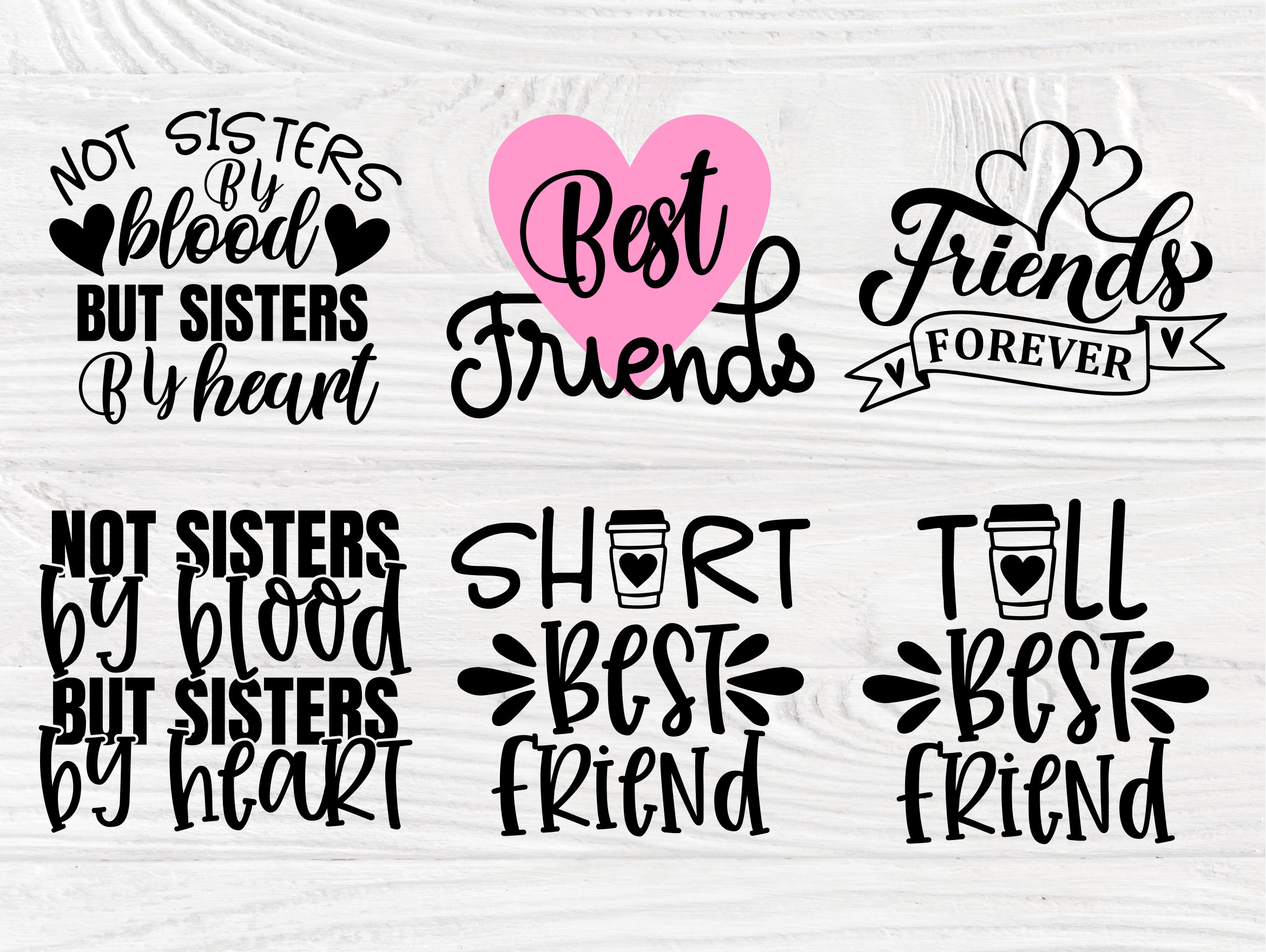 Download Best Friends SVG Bundle, Besties Svg, Sisters Svg