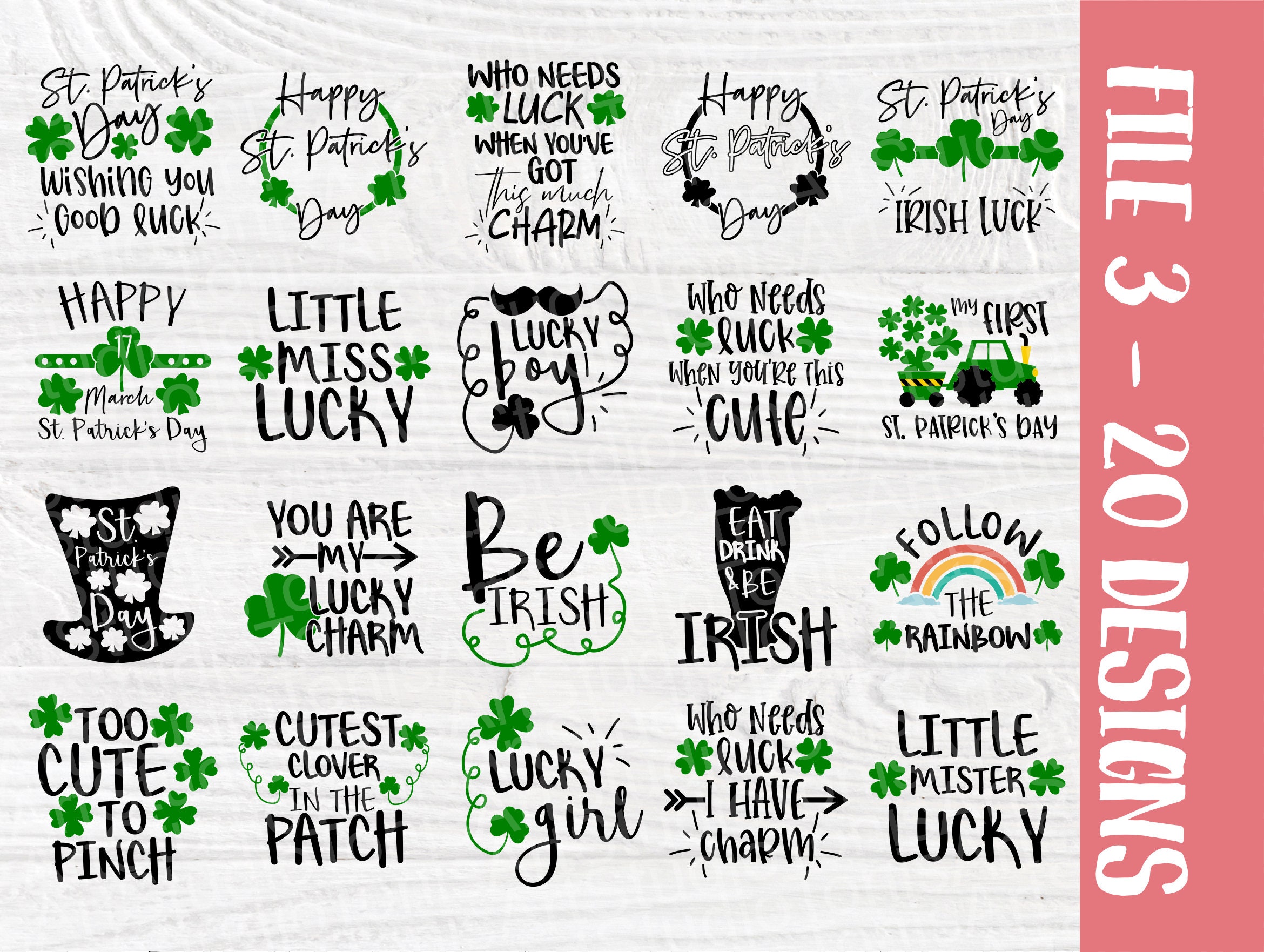 Download St Patrick's Day SVG Bundle | 100 Shirt Designs | Funny St ...