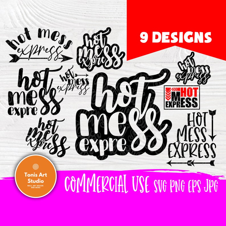Download Hot Mess Express SVG Mom Life svg svg files for cricut | Etsy