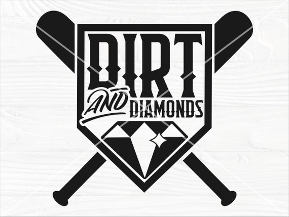 Dirt and Diamonds SVG, Softball SVG Cut File, Baseball Mom Svg