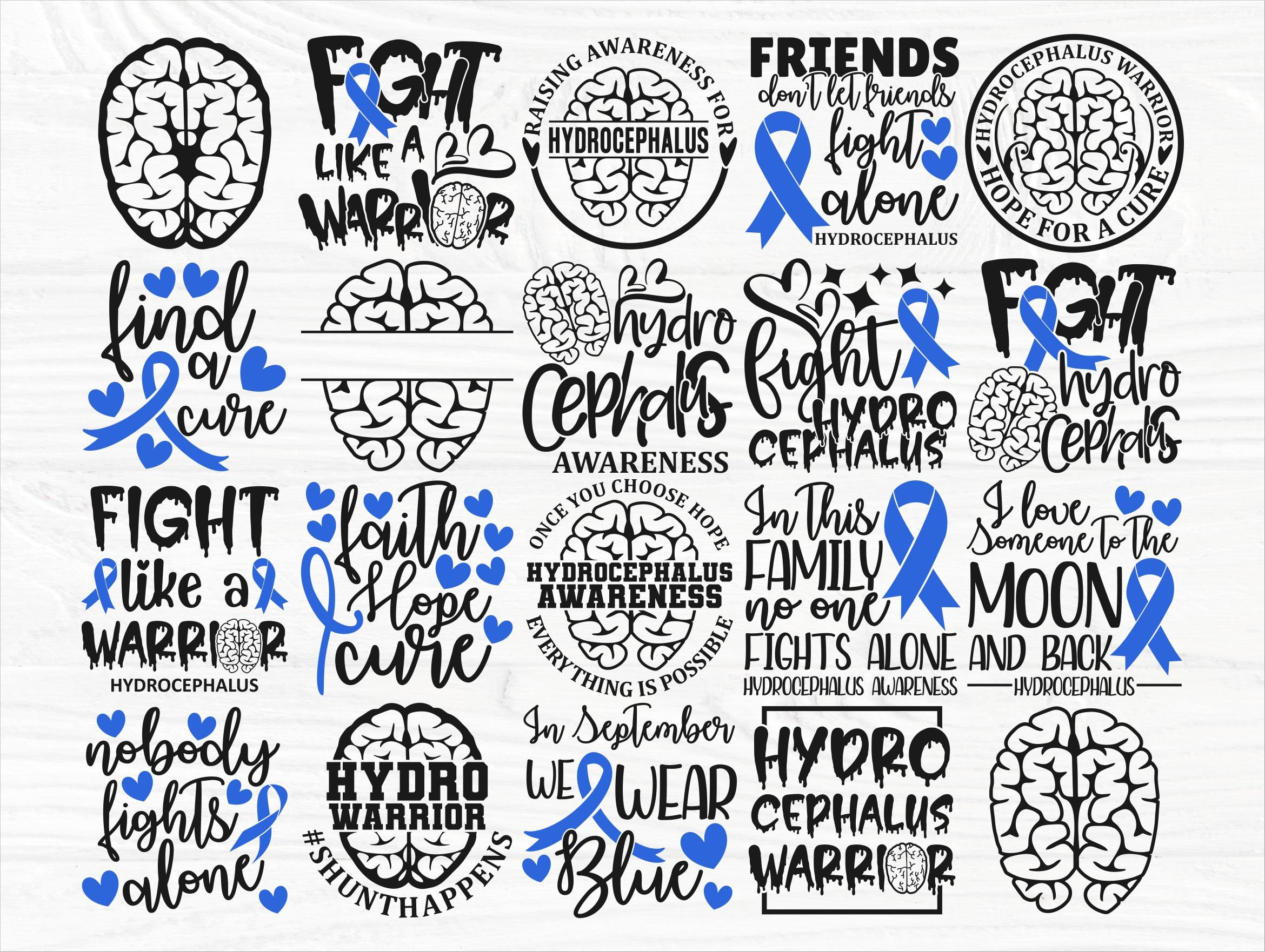 Hydro Awareness SVG Bundle Hydrocephalus Svg Hydro Warrior - Etsy UK