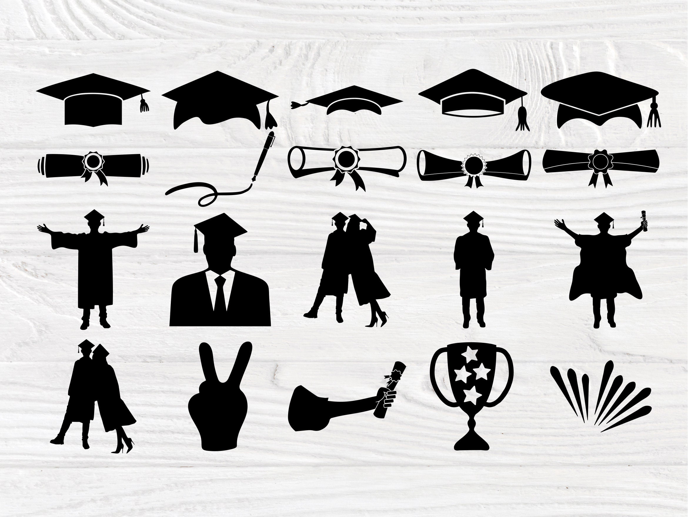 Download Graduation Cap SVG, Graduation Clipart, Silhouette