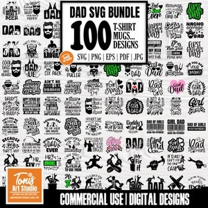 Paquete svg vida de papá - archivos de corte svg papá - Día del Padre svg - diseños de camisetas de papá - top papá svg - archivos de corte cricut - descarga digital