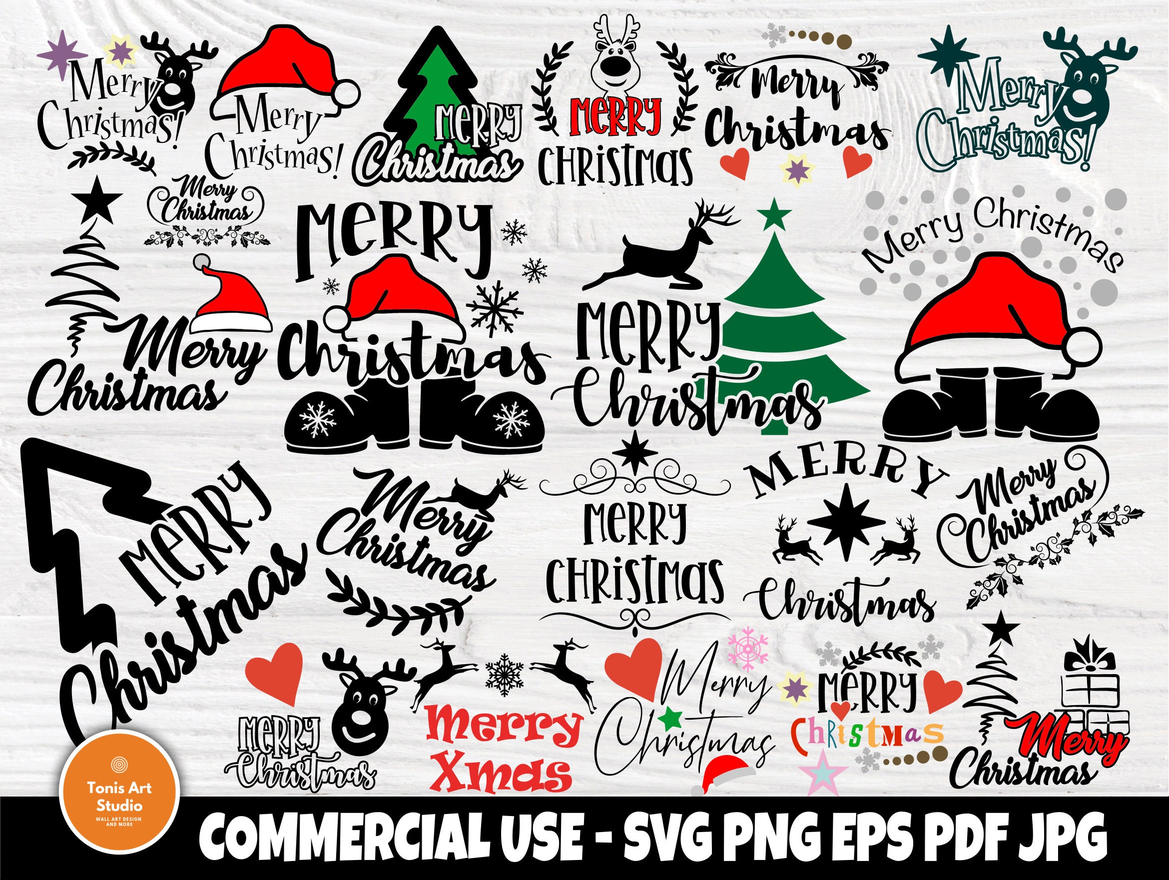 Download Merry Christmas Svg Bundle Svg Files For Cricut