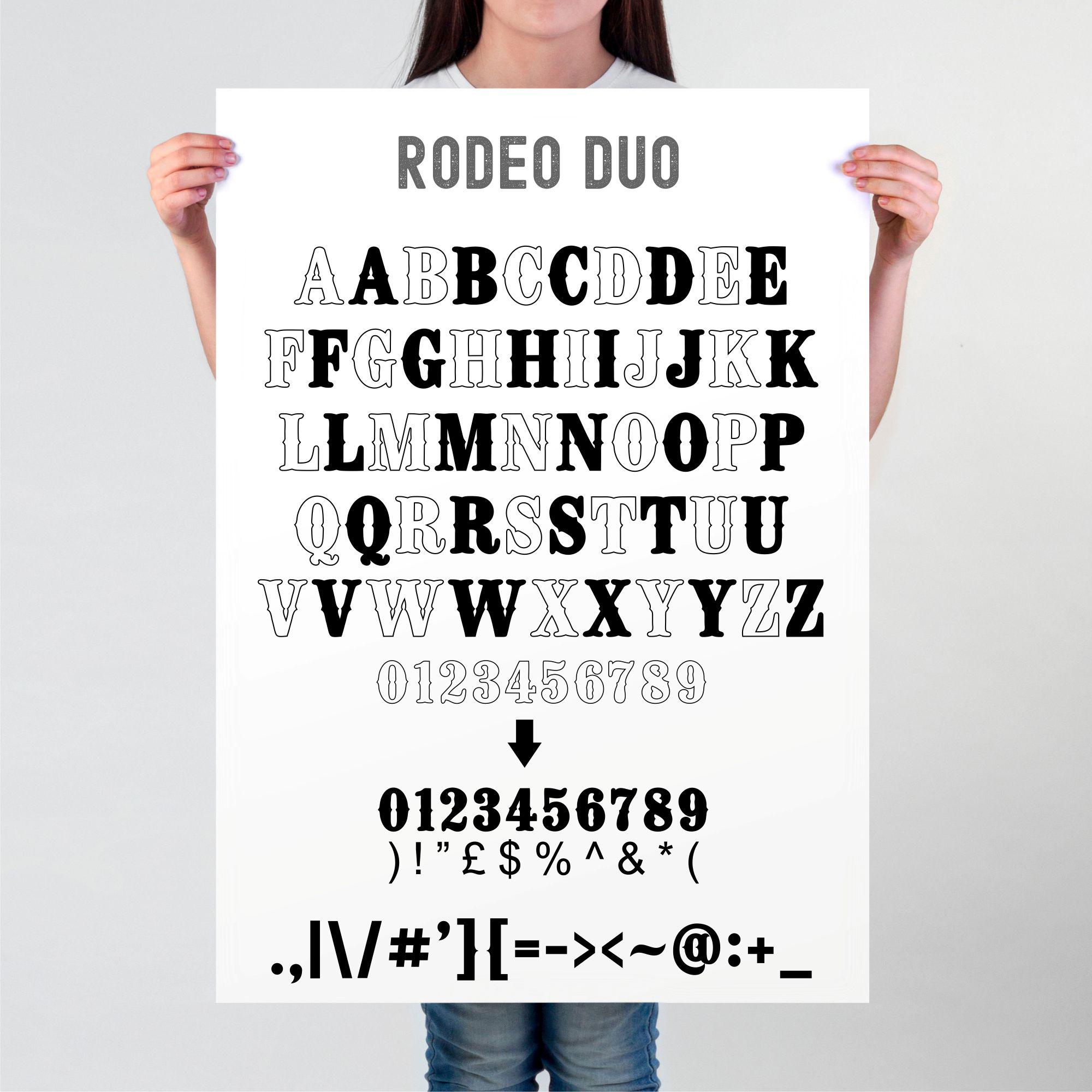 Rodeo Font SVG Bundle: Western Cowboy Alphabet (OTF, TTF) - Etsy