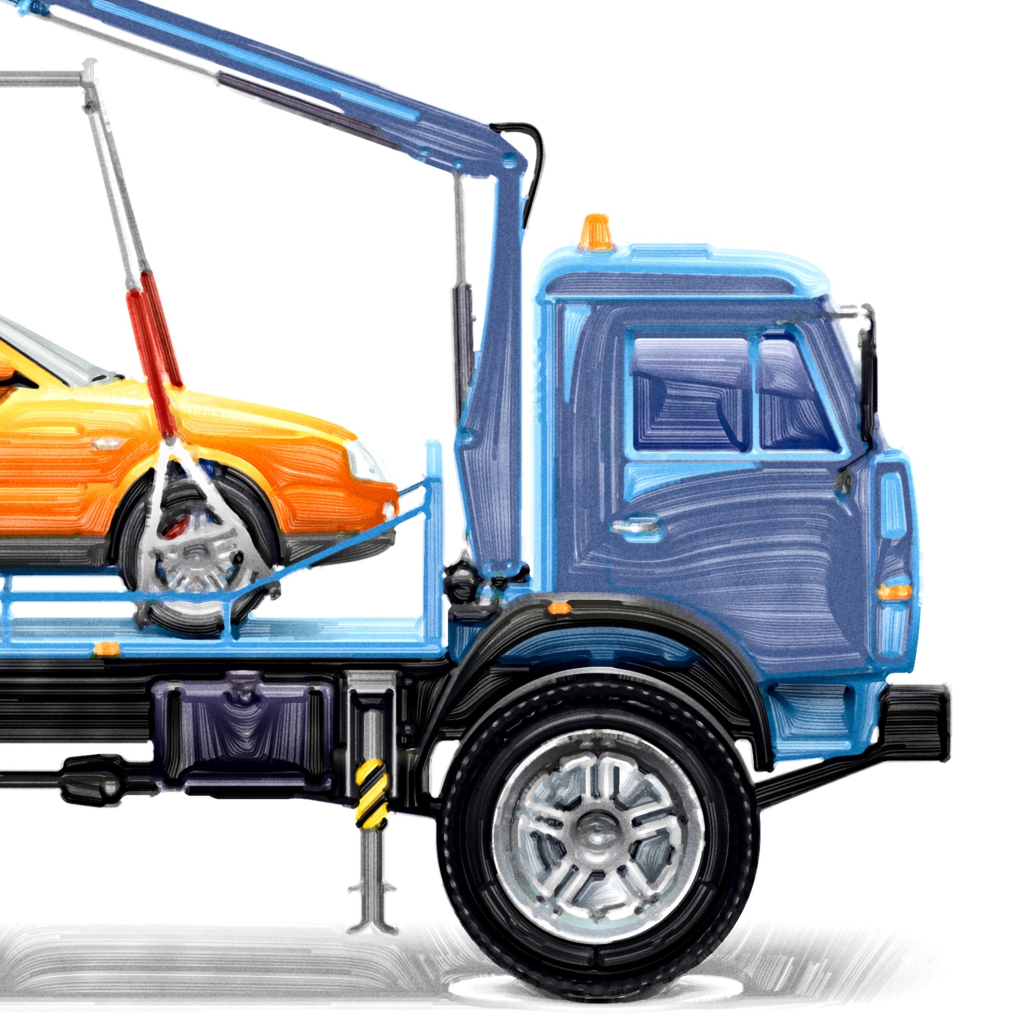 Tow Truck Print Tow Truck Printable Tow Truck Decor | Etsy