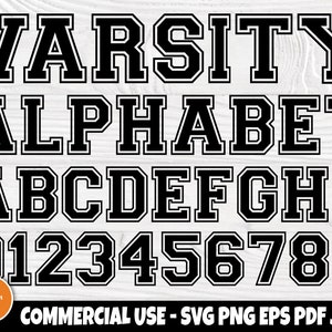 Varsity Font SVG, College Alphabet, Monogram Svg - Etsy UK