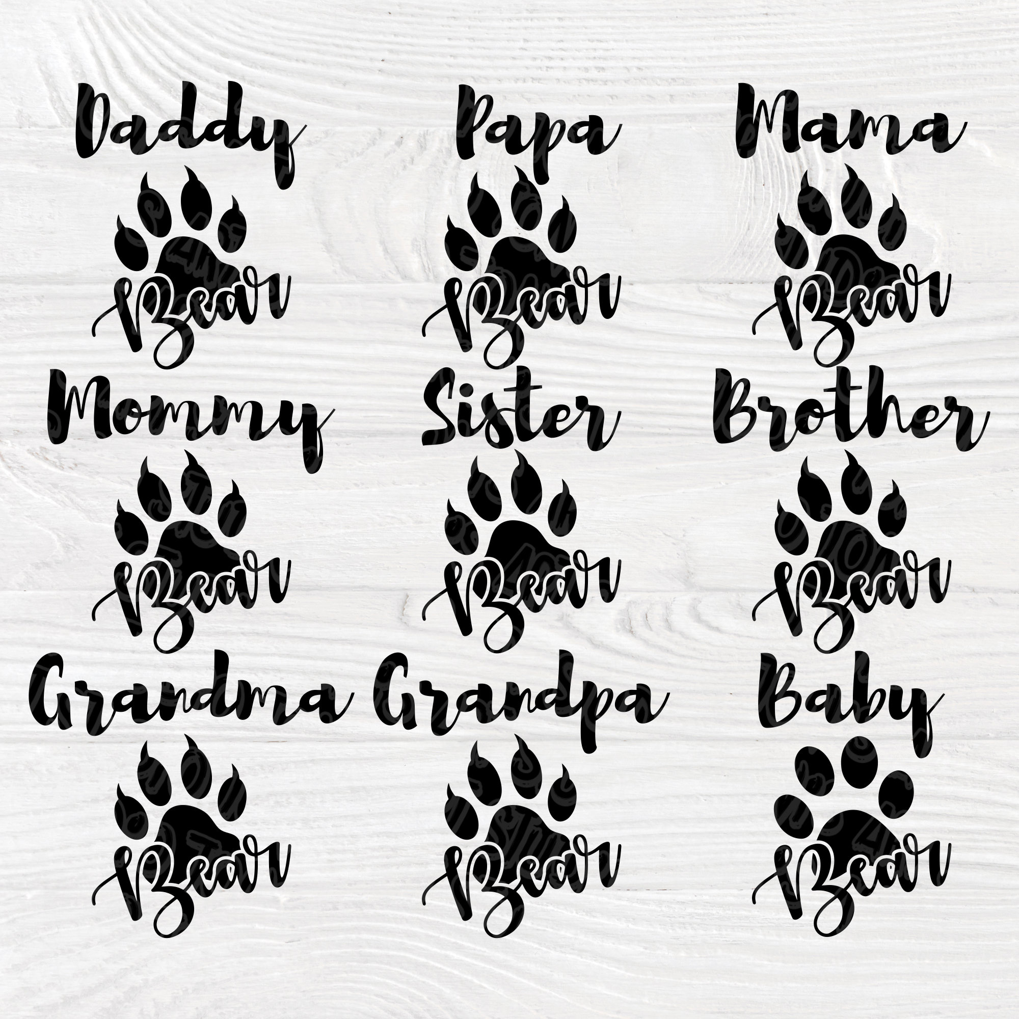 Free Free Family Bear Svg 722 SVG PNG EPS DXF File