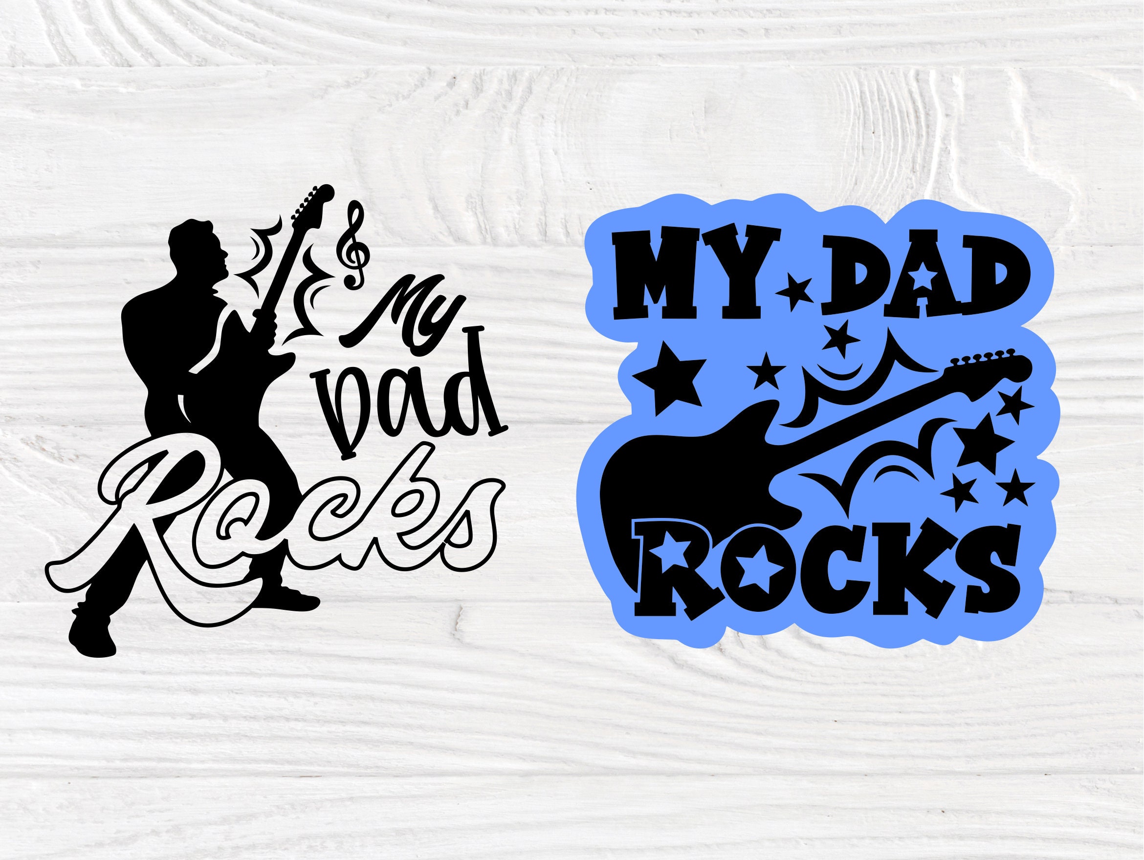 Download My Dad Rocks SVG, Guitar Svg, Fathers Day Svg File