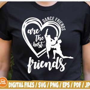 Tanzfreunde SVG | Tanz Besties Svg | Bff Svg Clipart | Geschenk für die beste Freundin