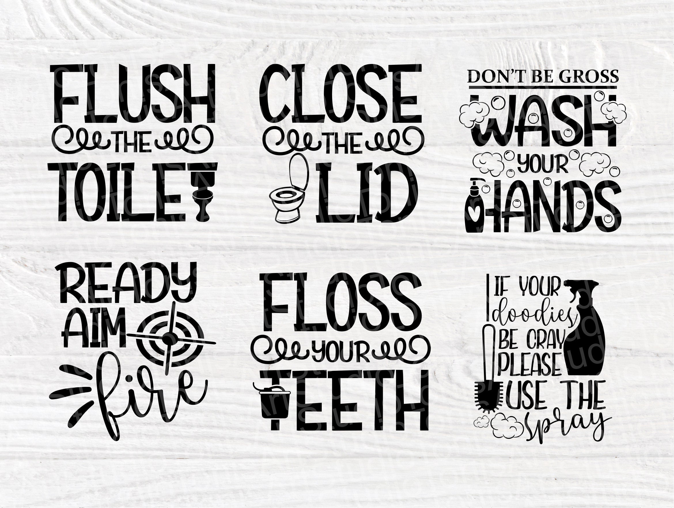 Download Bathroom Humor SVG Bundle, Funny Bathroom Svg