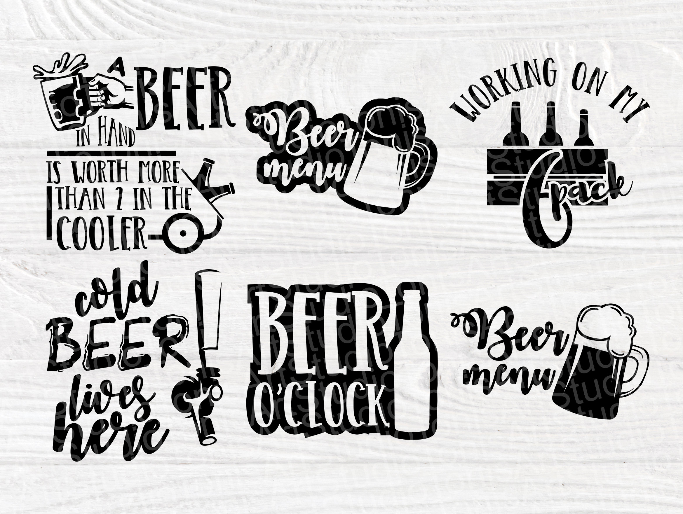 Download Beer SVG | Beer bundle SVG | Beer silhouette | Beers svg ...