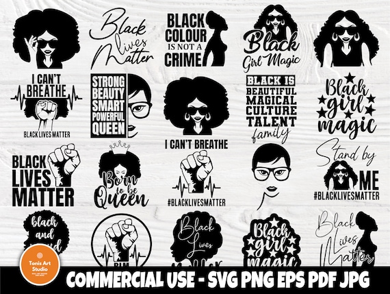 Download Black Woman Svg Bundle Black Girl Magic Svg Files Etsy