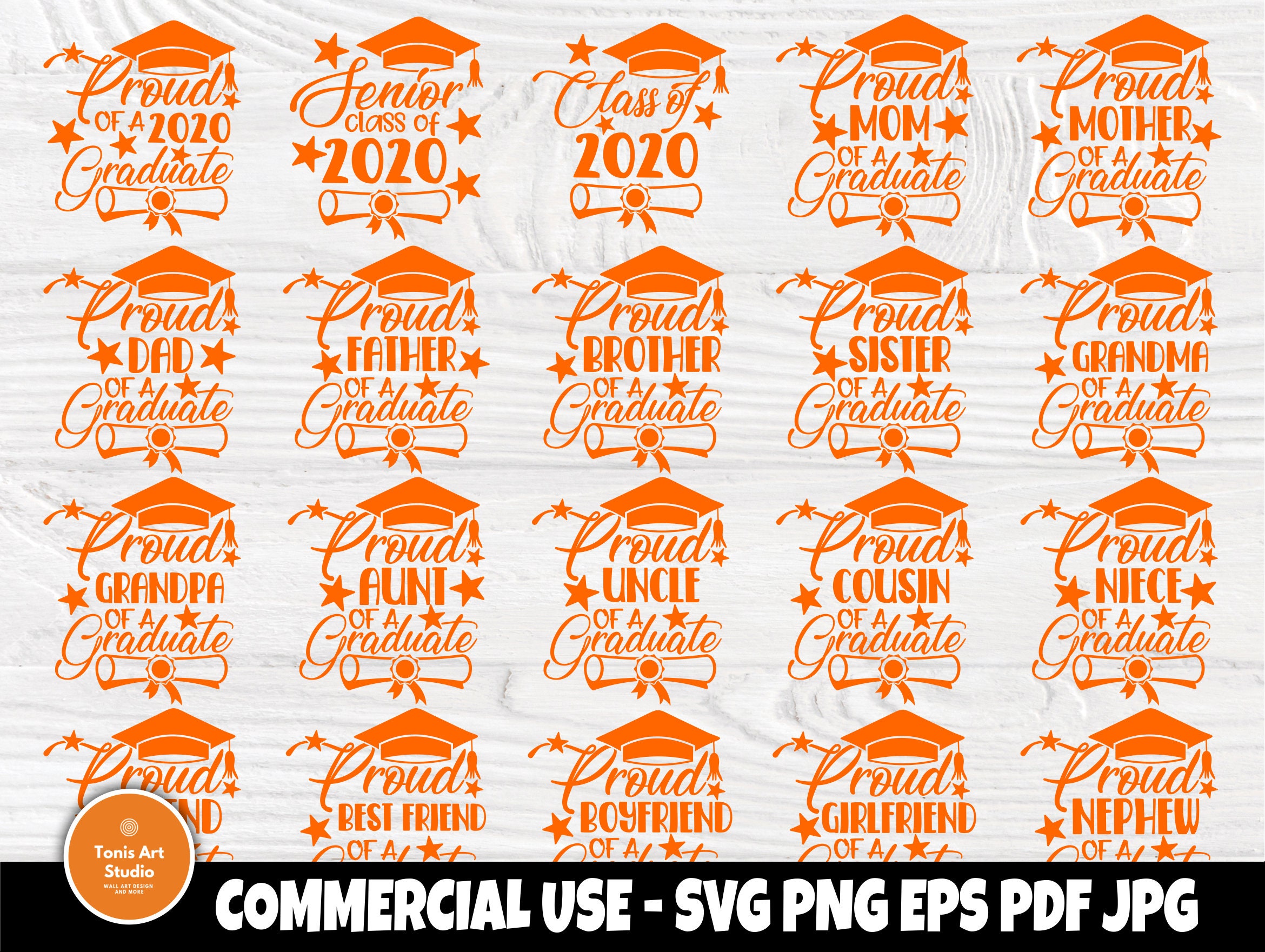 Download Graduation Svg Bundle Class Of 2020 Svg Graduate PSD Mockup Templates