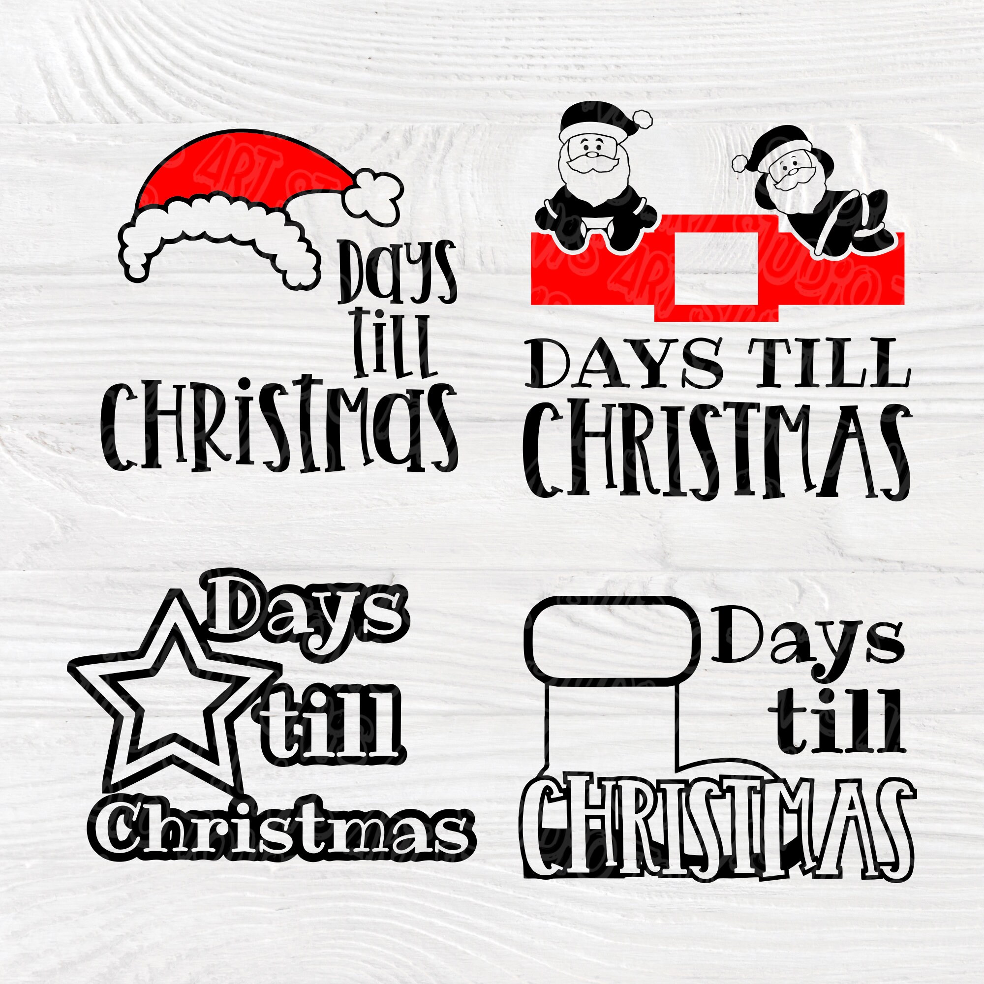 Download Days till Christmas | Cricut and Silhouette cut files ...