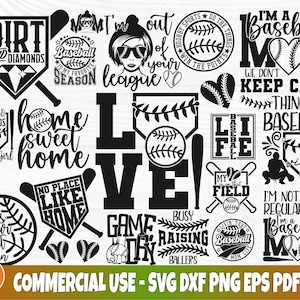 Baseball SVG Cut Files, Baseball Svg Bundle, Baseball Life Svg, Baseball Quote Svg, Baseball Fan, Baseball Shirt Designs, Baseball Mom Svg