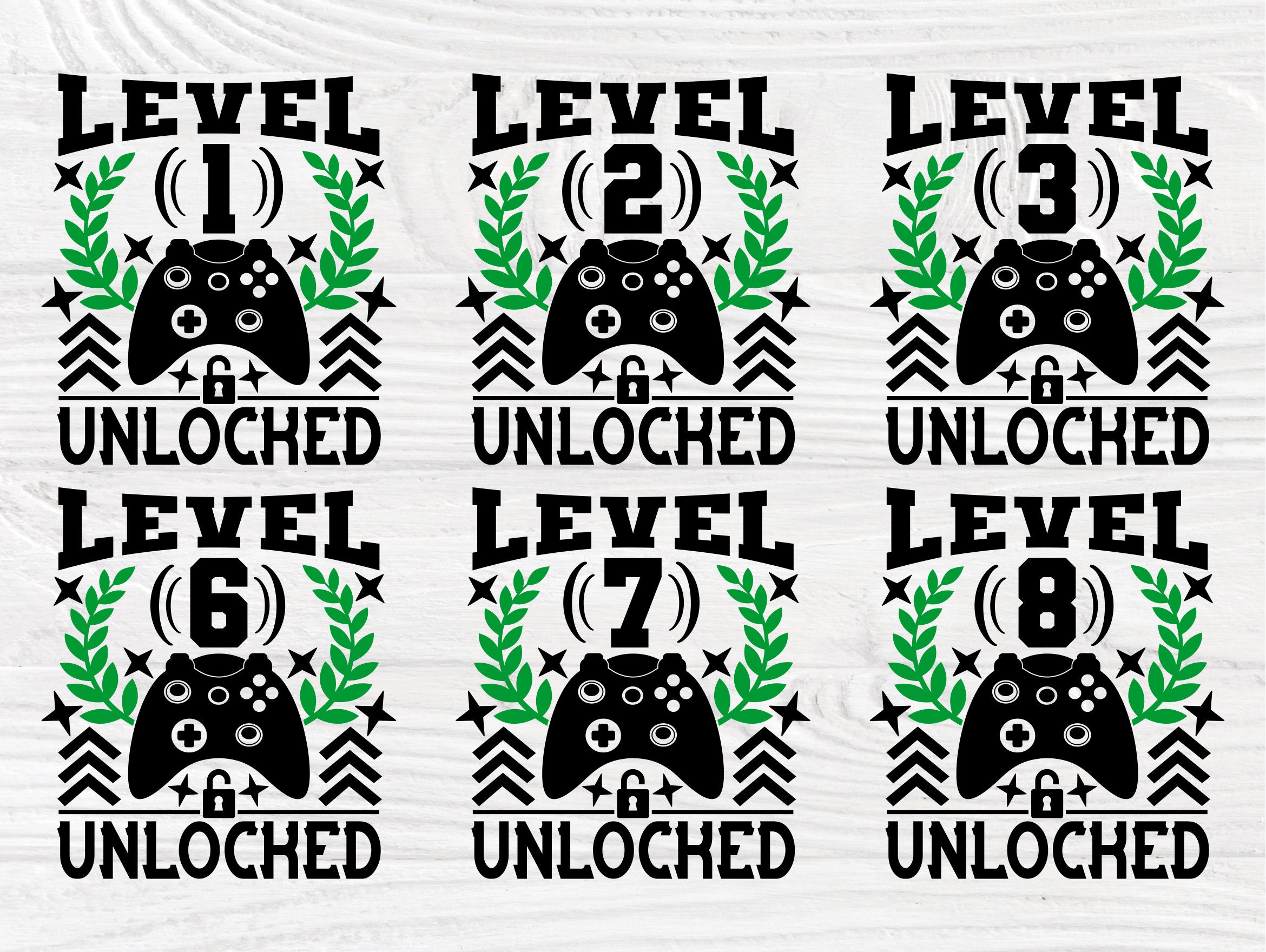 Download Level Unlocked SVG Bundle, Birthday Svg, Gamer Svg
