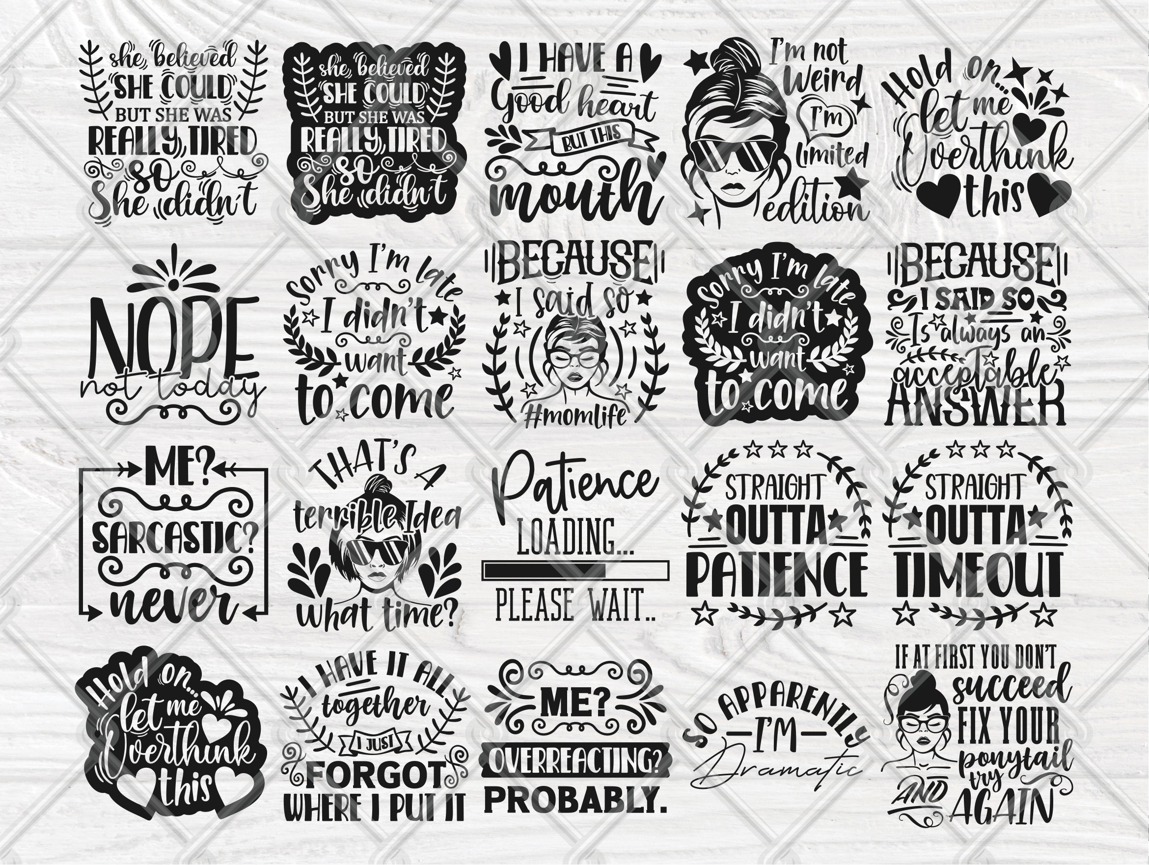 Download Sarcastic Svg Bundle Sassy Svg Png Funny Quotes
