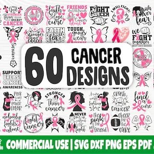 Brustkrebs SVG Bundle, Bewusstseinsband SVG, Krebs Überlebender Png