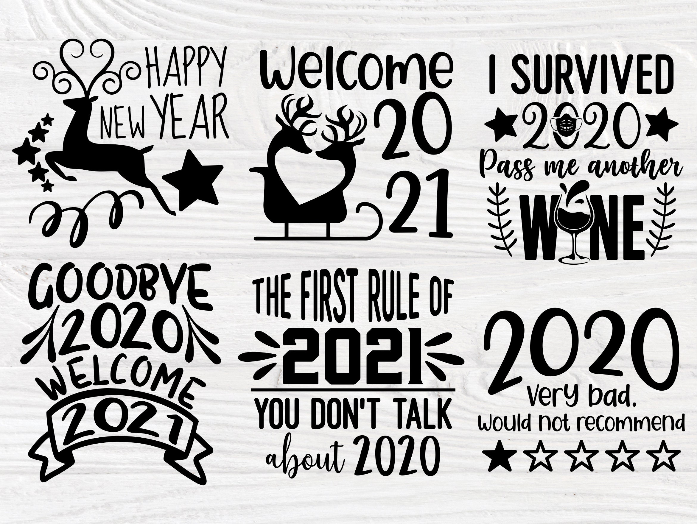 Download Happy New Years SVG Bundle, Hello 2021 Svg, 2020