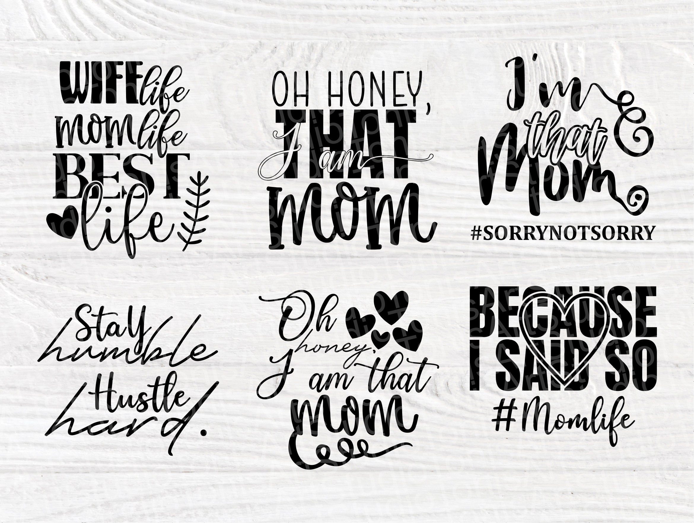 Funny Mom Svg Bundle Mom Life Mom Quotes Svg Etsy Canada