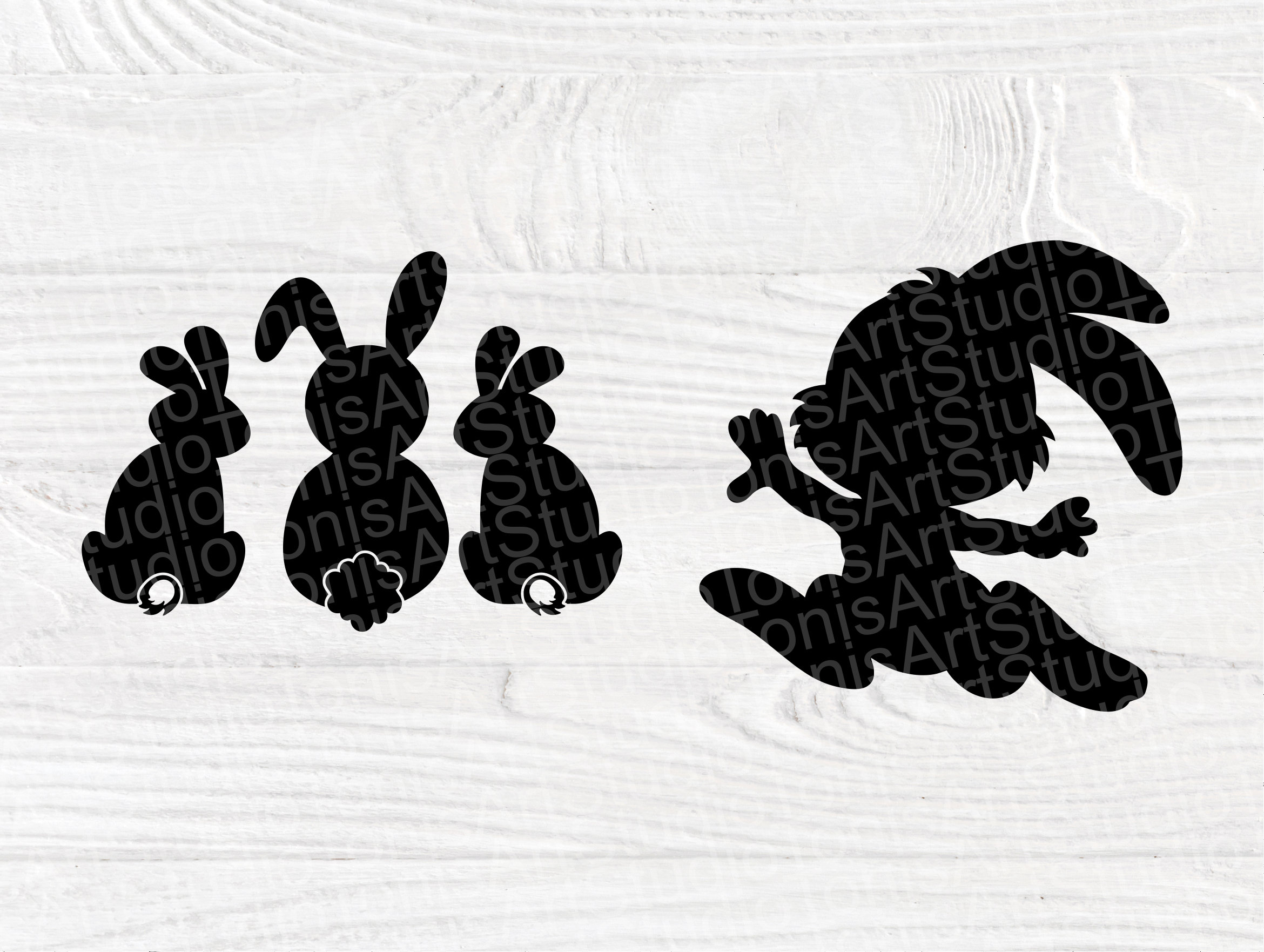 Download Rabbit SVG Bundle | Rabbit Cut Files for Cricut and ...