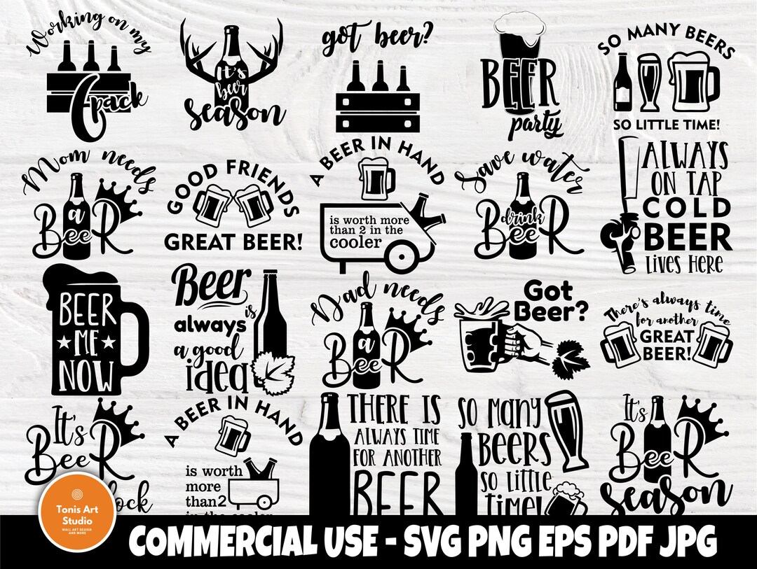 Beer Quotes SVG Beer Svg Bundle Beer Clipart Beer Silhouette Beer Cut