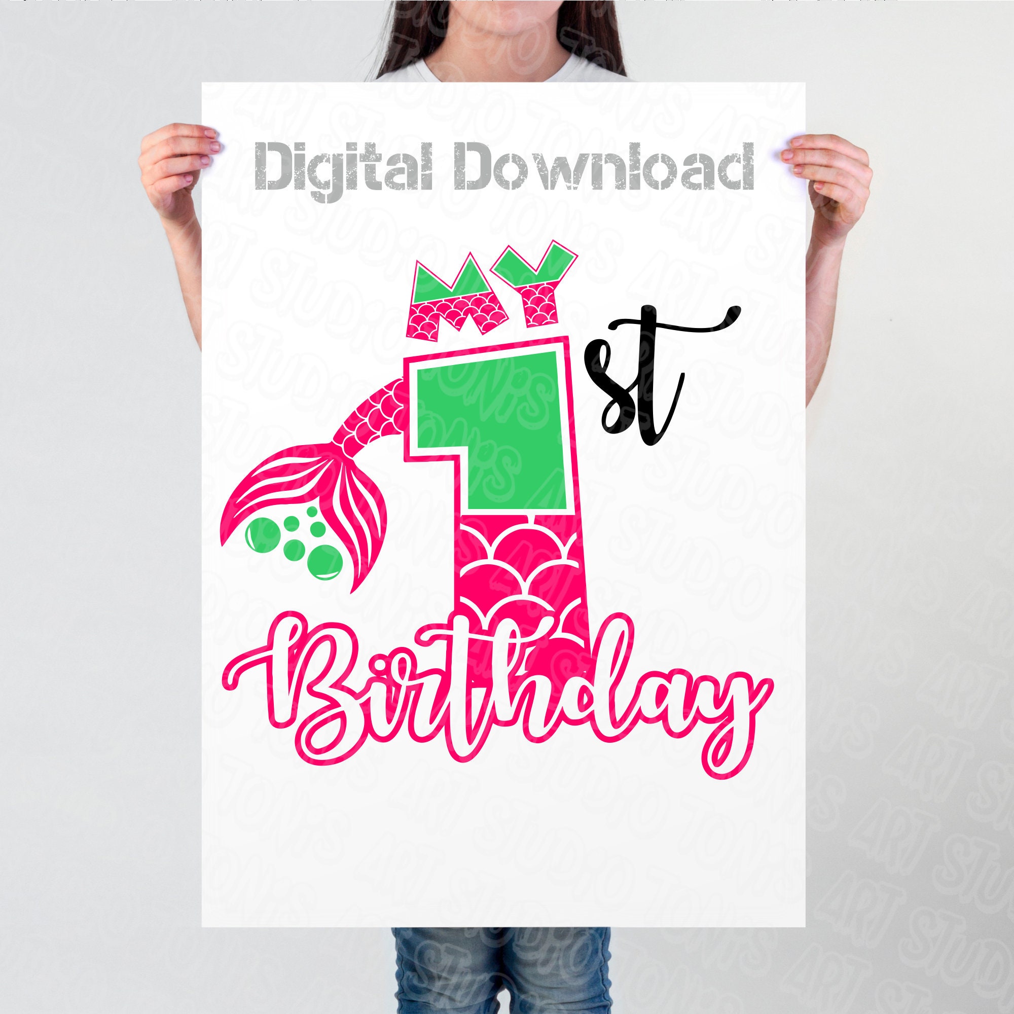 Free Free 69 Mermaid 1St Birthday Svg Free SVG PNG EPS DXF File