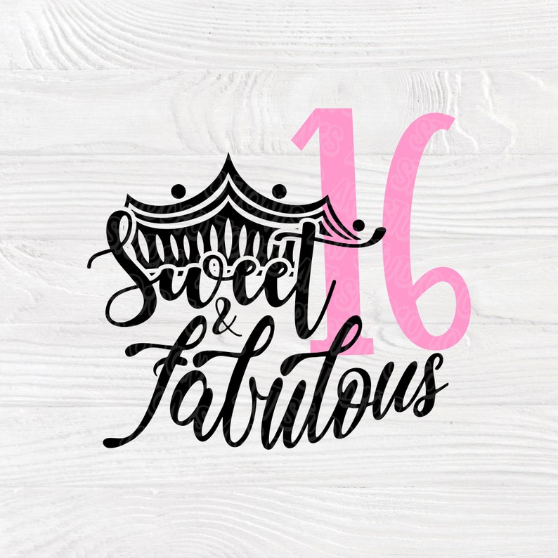 Download Sweet 16 SVG Sweet 16 bundle Sixteen birthday svg 16th | Etsy