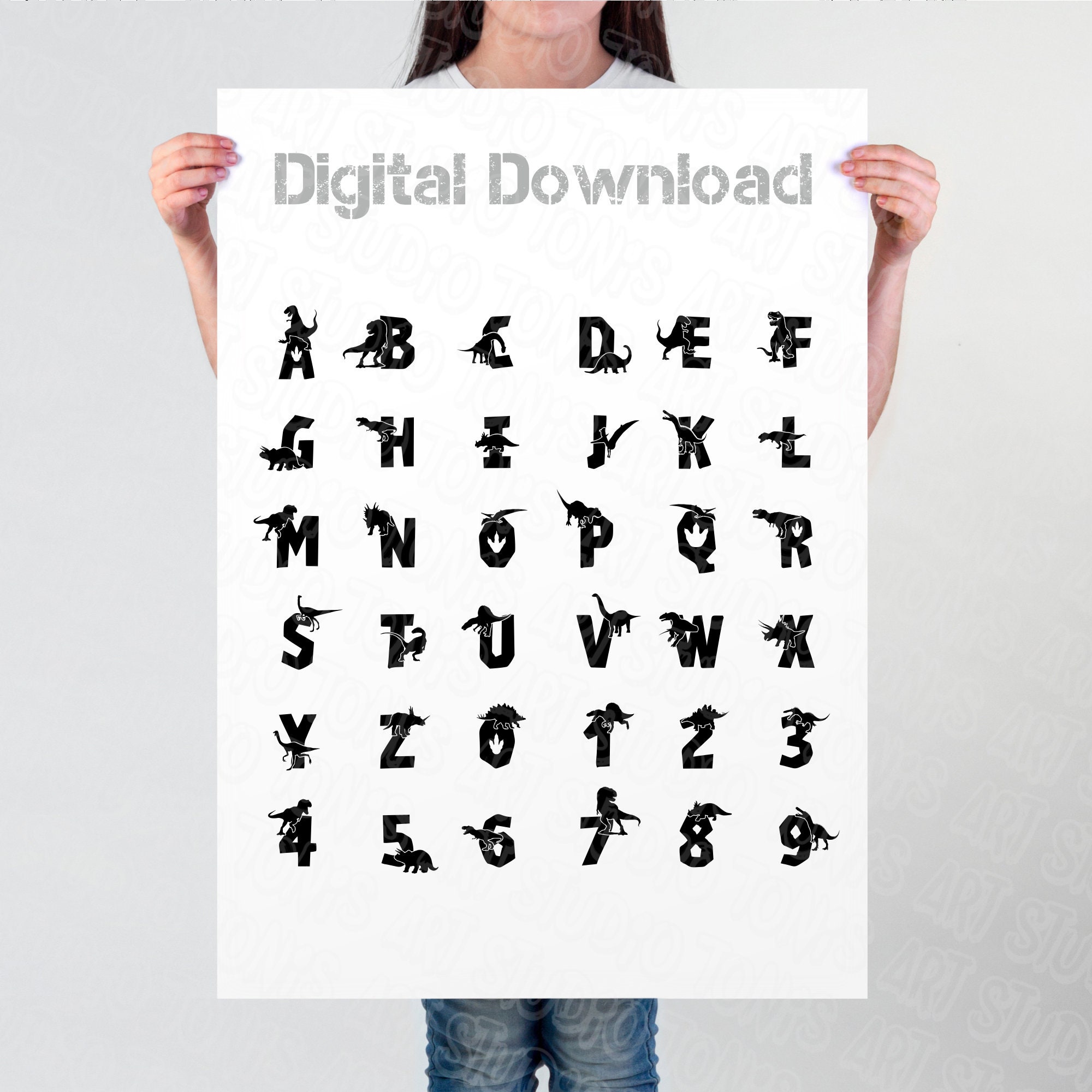 dinosaur font svg dinosaur alphabet svg dinosaur letters and